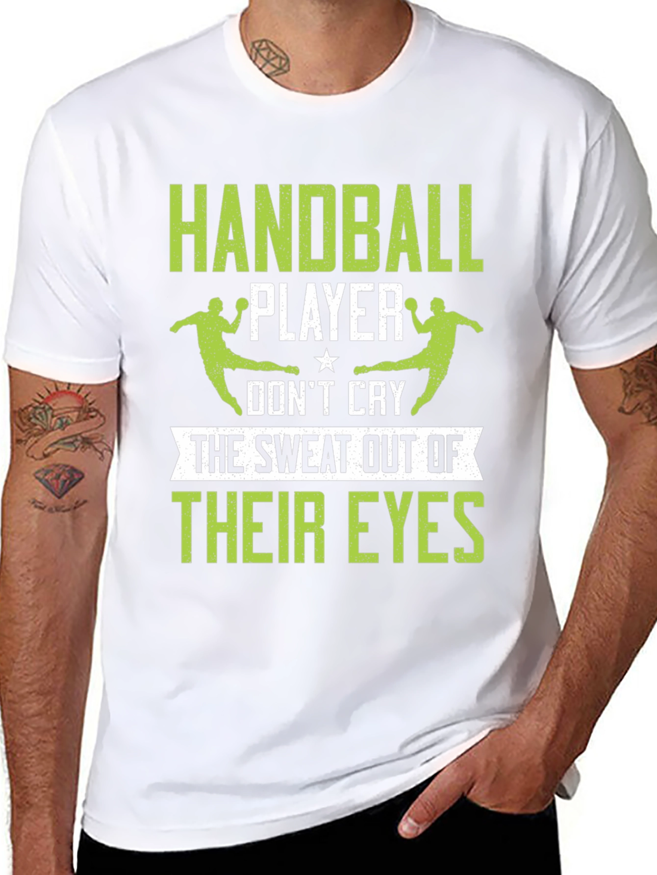 Handball Player Graphic Tee - Sweat Out Their Eyes!
