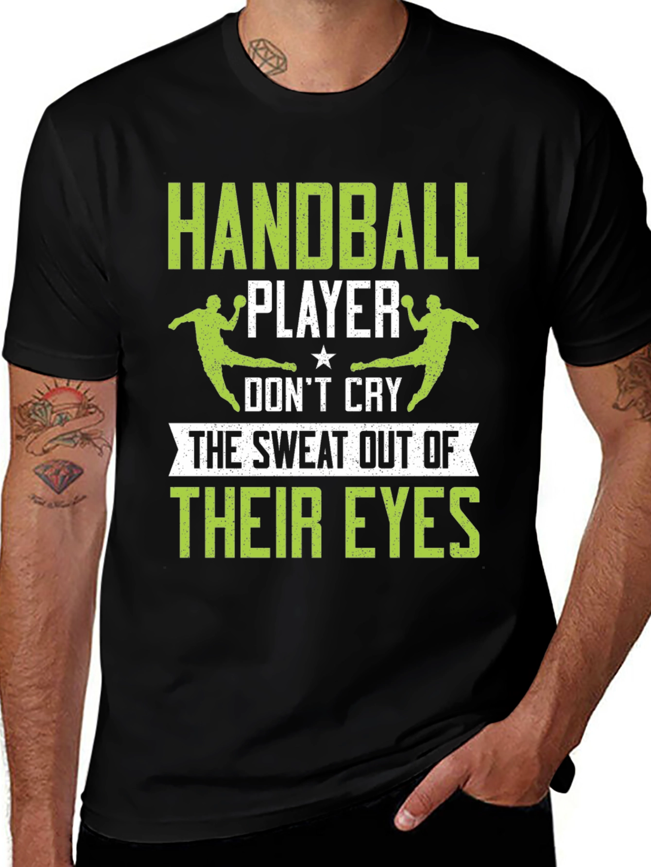 Handball Player Graphic Tee - Sweat Out Their Eyes!