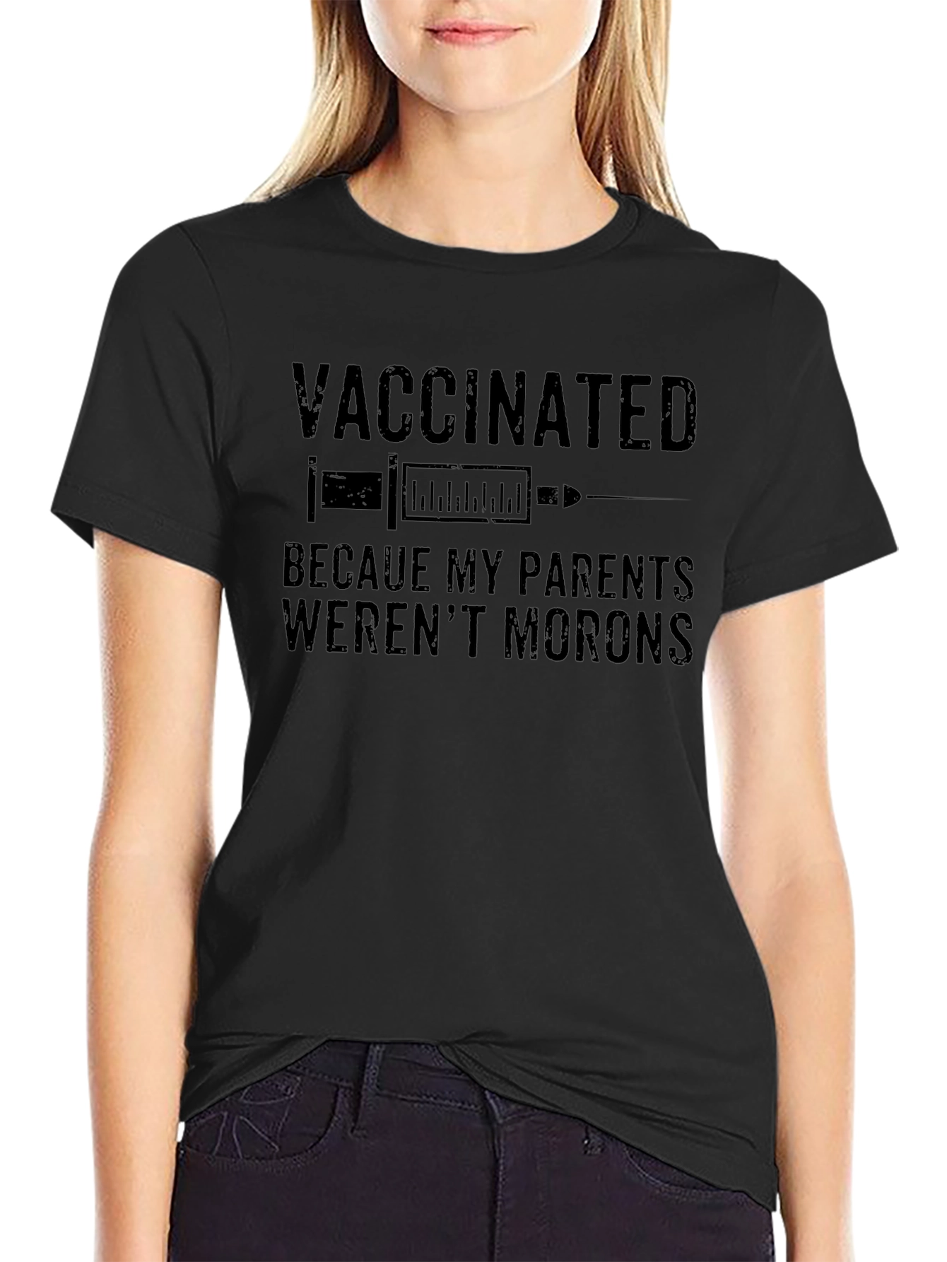 Vaccinated Adult T-Shirt: Smart Parents Design