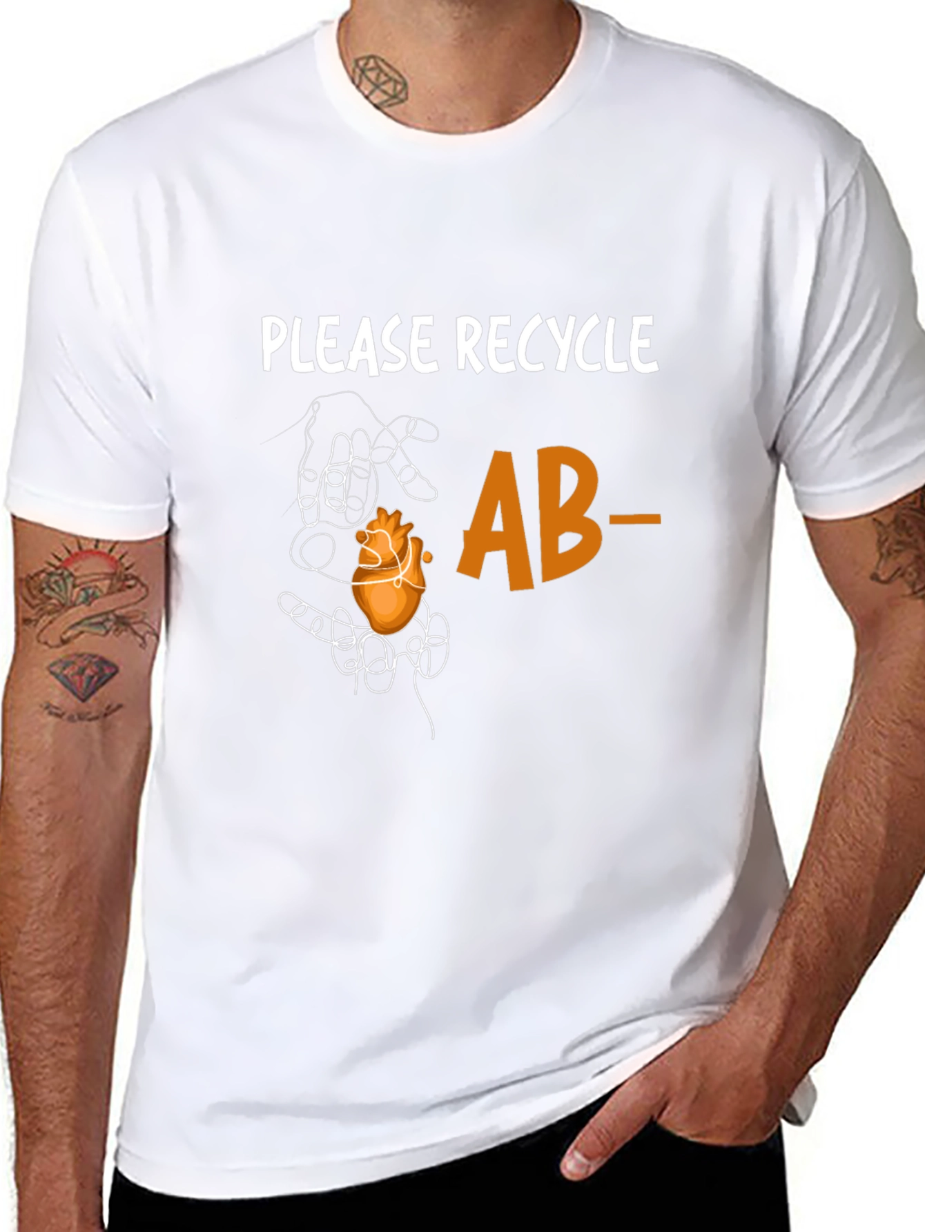 Recycle AB- Heart Graphic Tee