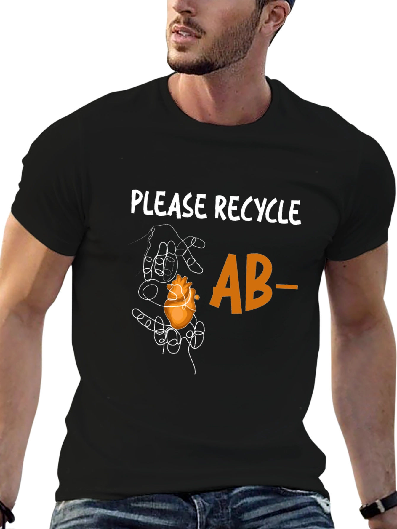 Recycle AB- Heart Graphic Tee