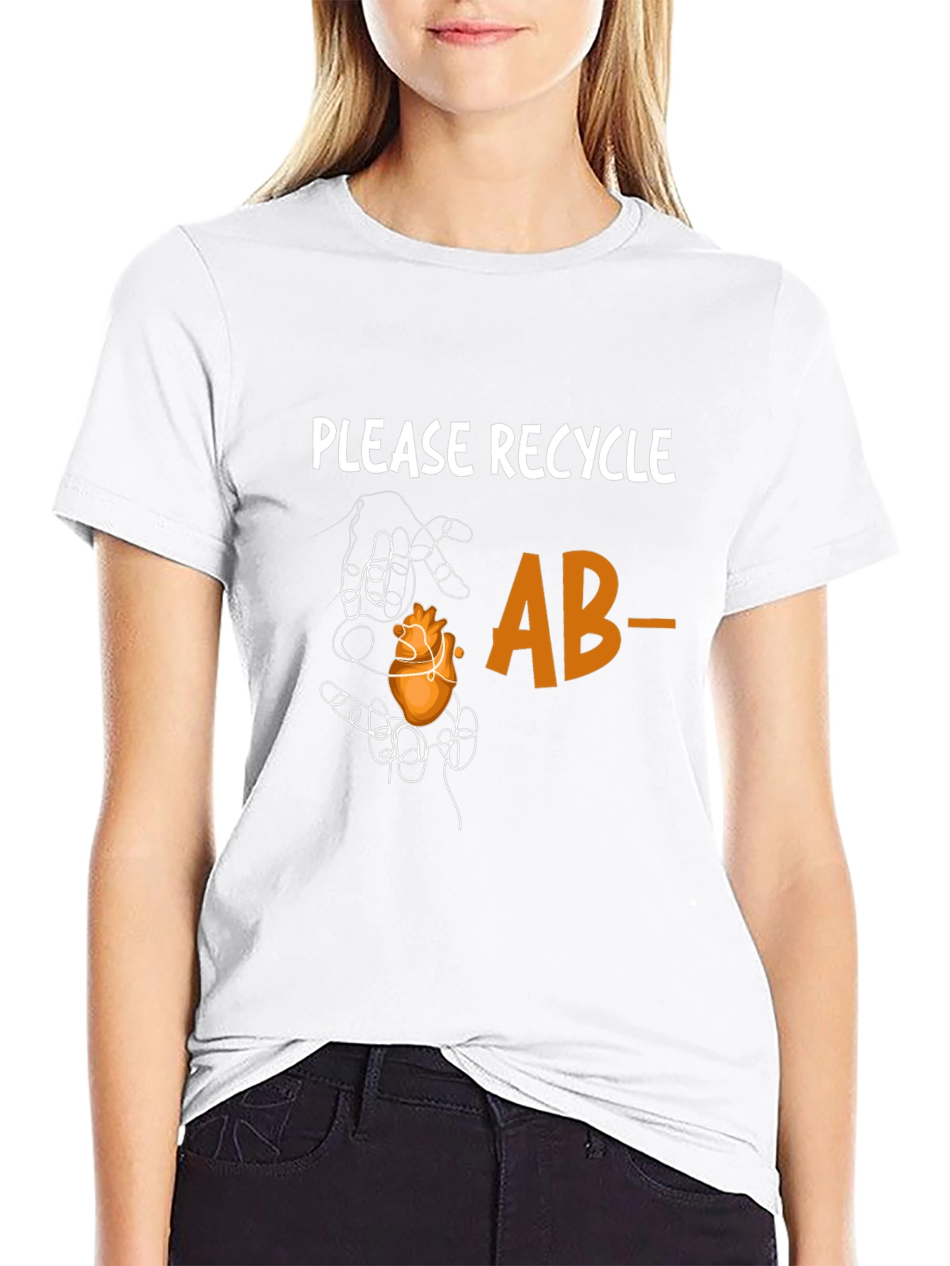 Recycle AB- Heart Graphic Tee