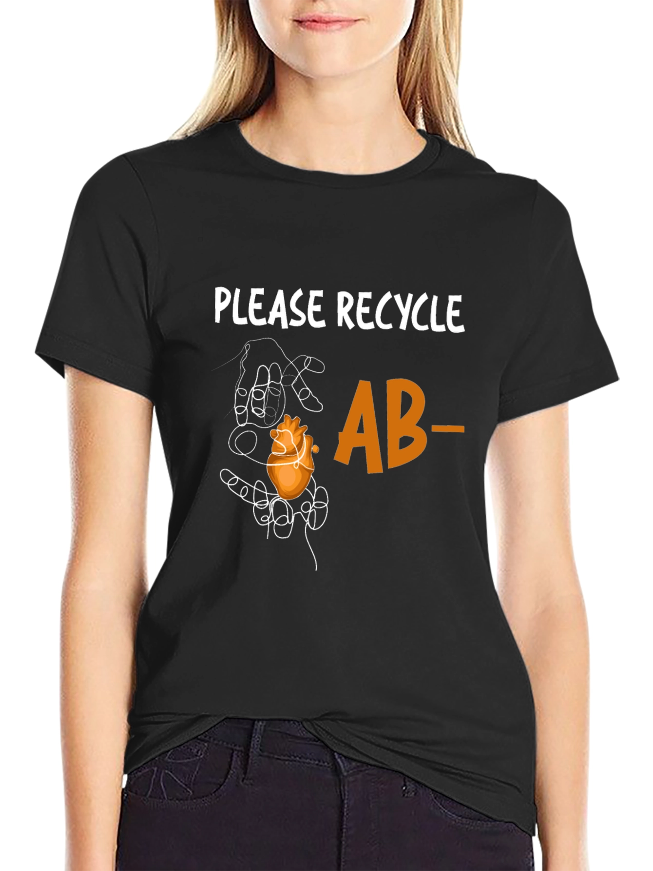 Recycle AB- Heart Graphic Tee