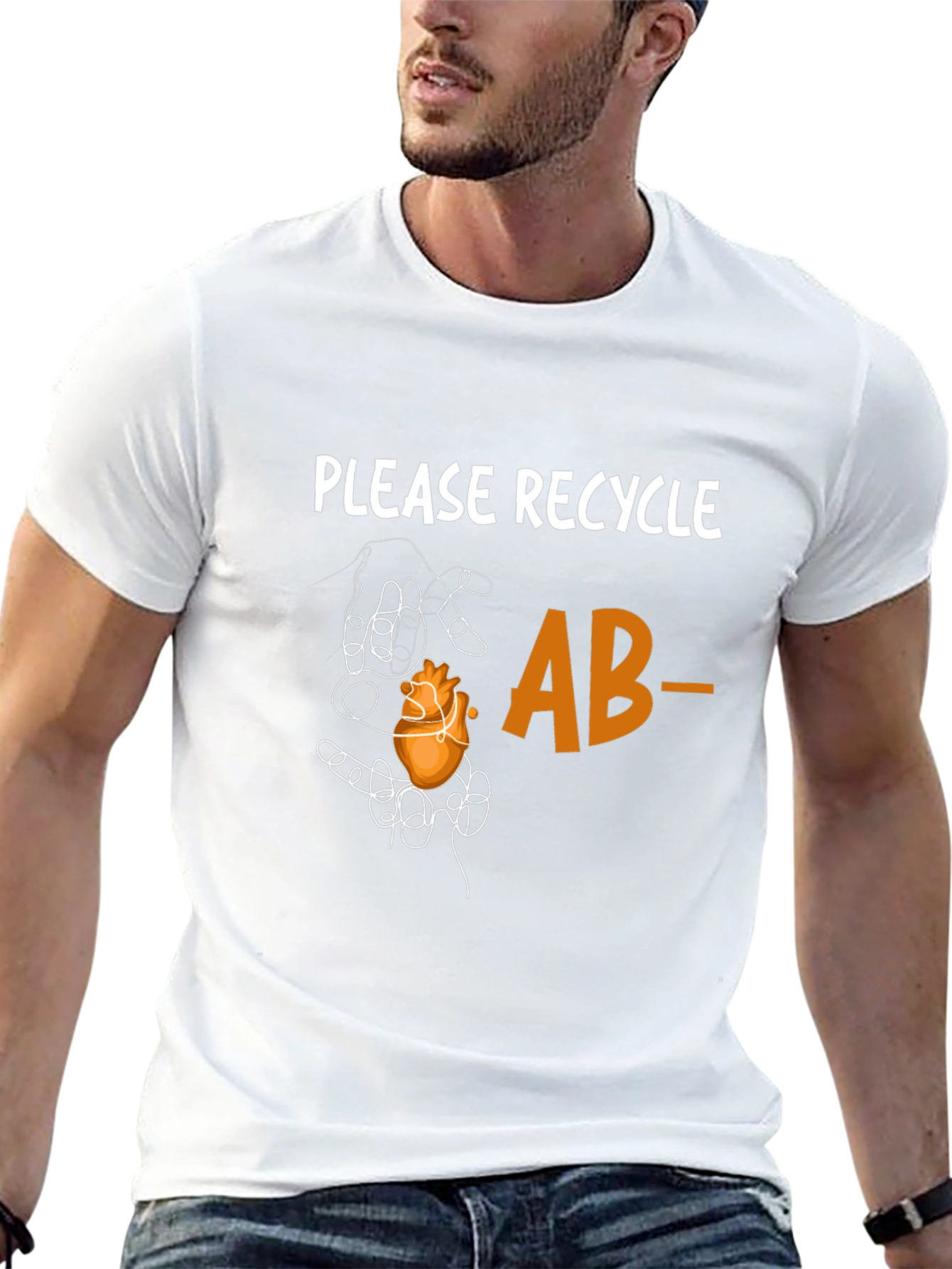 Recycle AB- Heart Graphic Tee