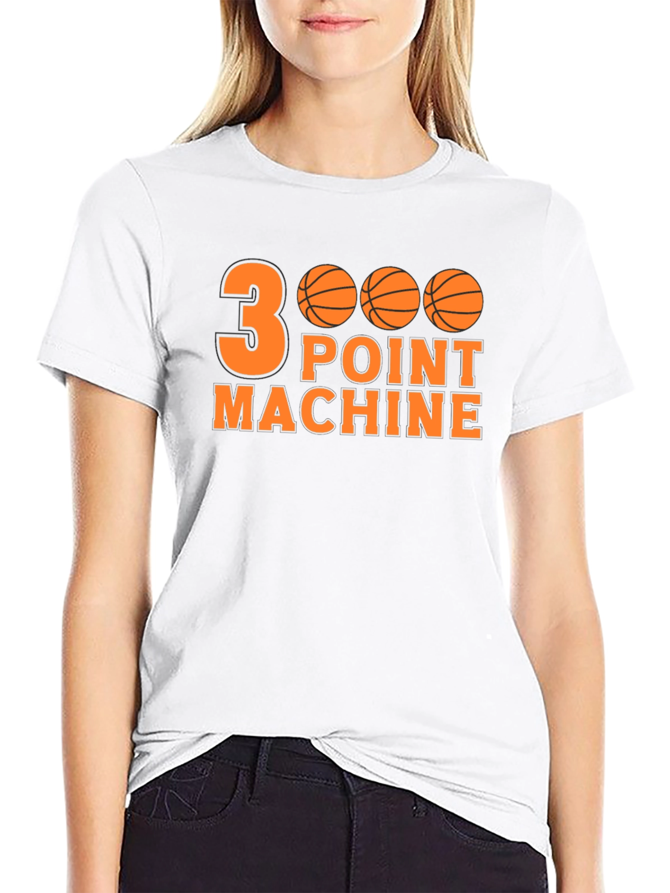 3 Point Machine Basketball Graphic Tee