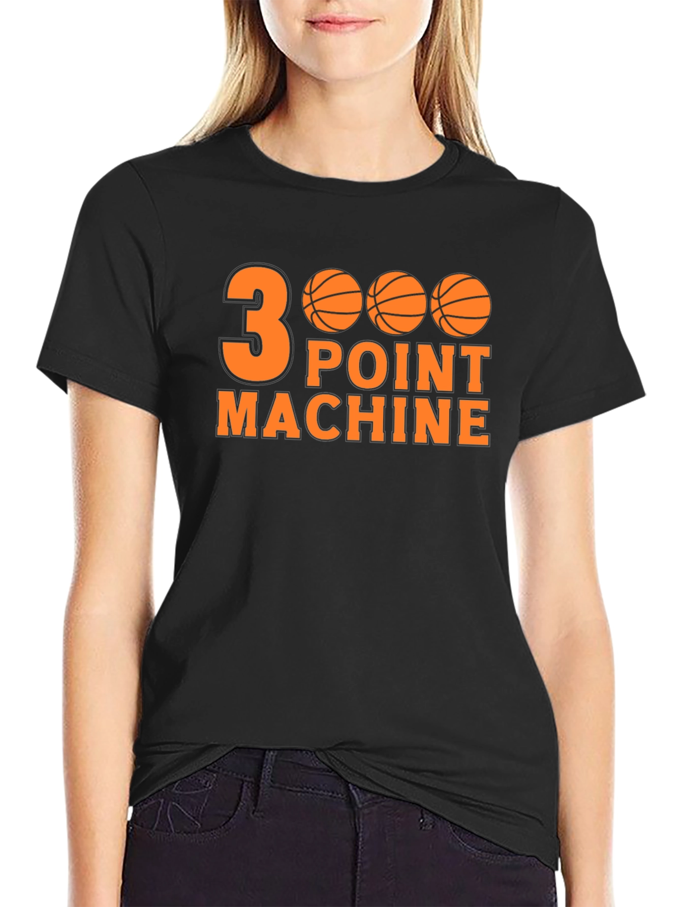 3 Point Machine Basketball Graphic Tee