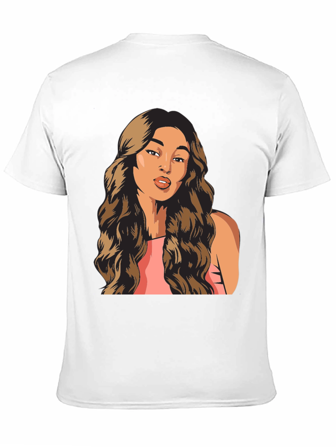 Woman Portrait Graphic T-Shirt Trendy Black Tee