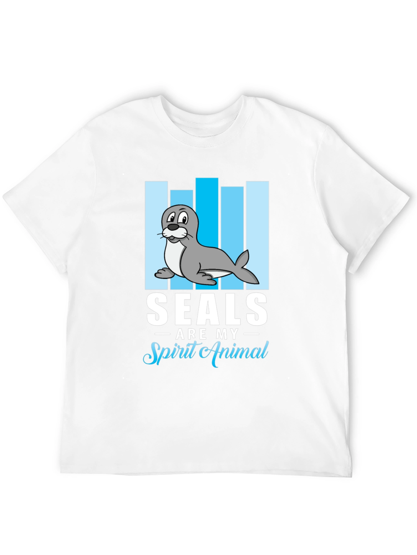 Seals Are My Spirit Animal Black Graphic Tee