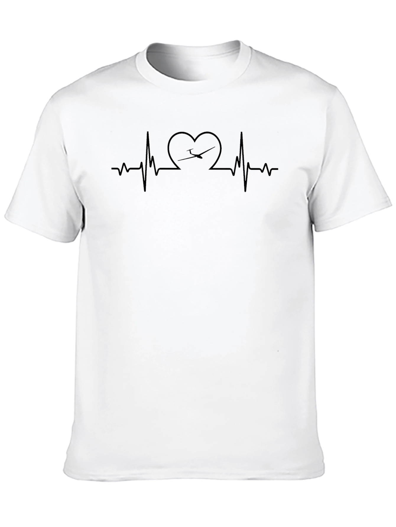Pilot Heartbeat T-Shirt - Aviation Lover Tee
