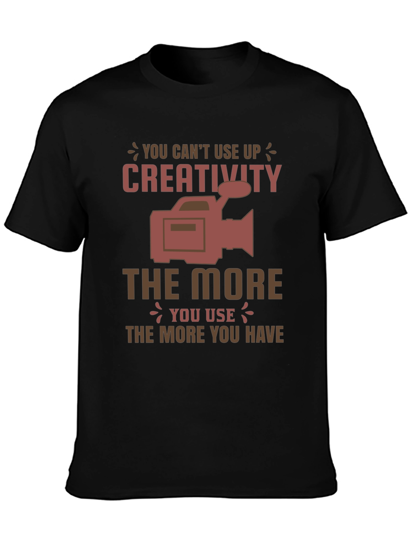 Creativity Graphic T-Shirt: Never Run Out!