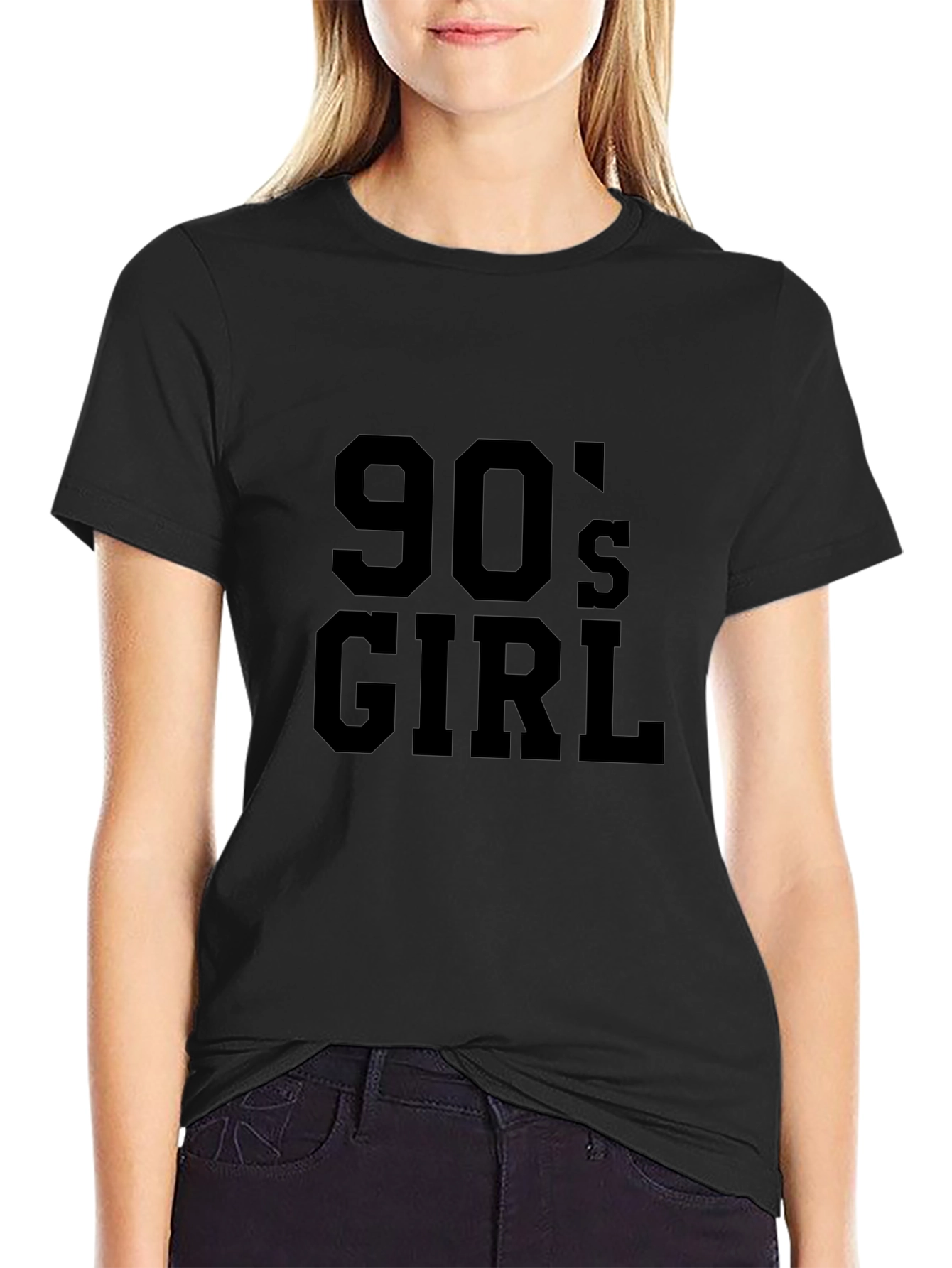 90s Girl Graphic Tee - Trendy Retro Style