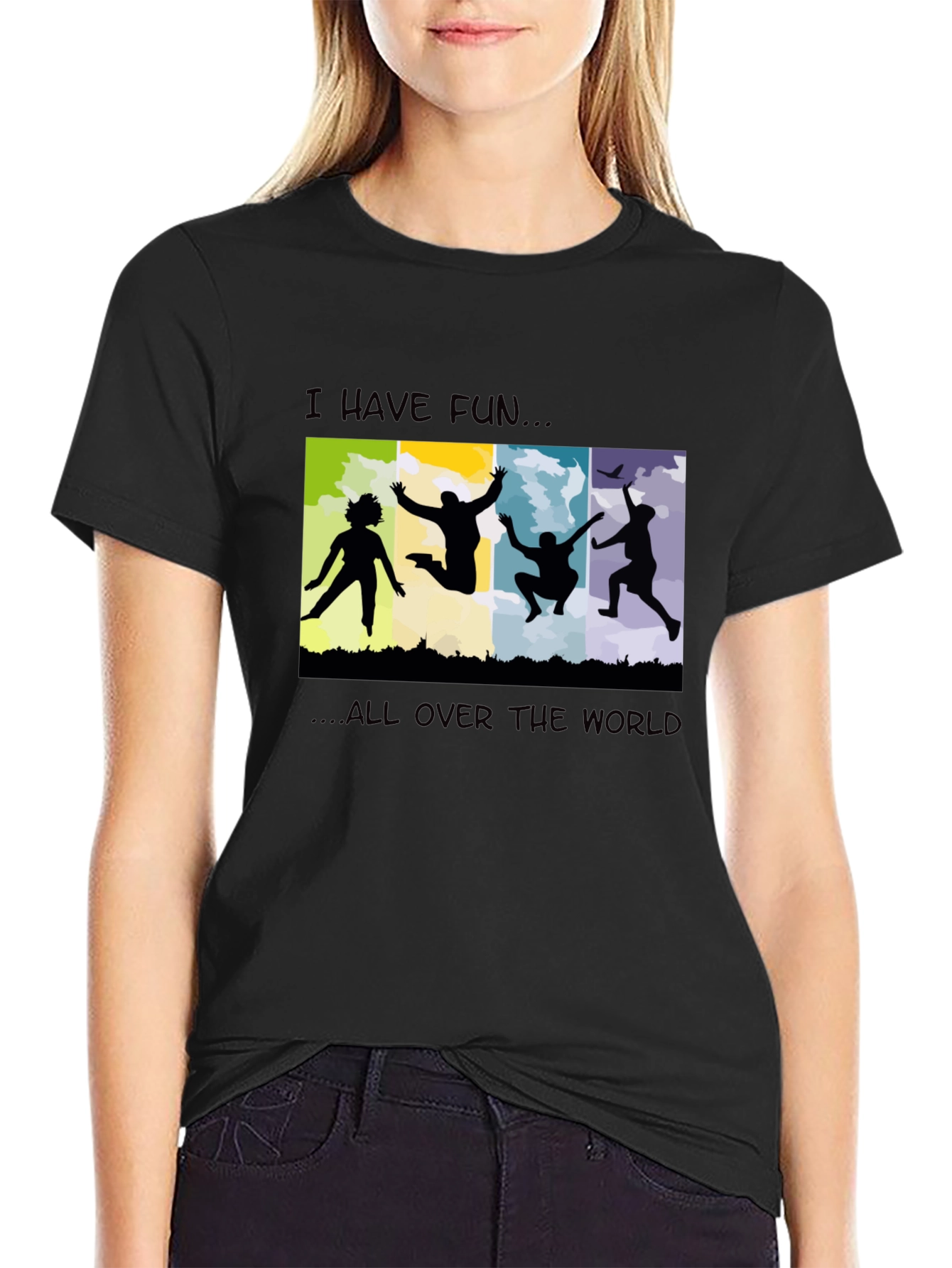 I Have Fun Black T-Shirt