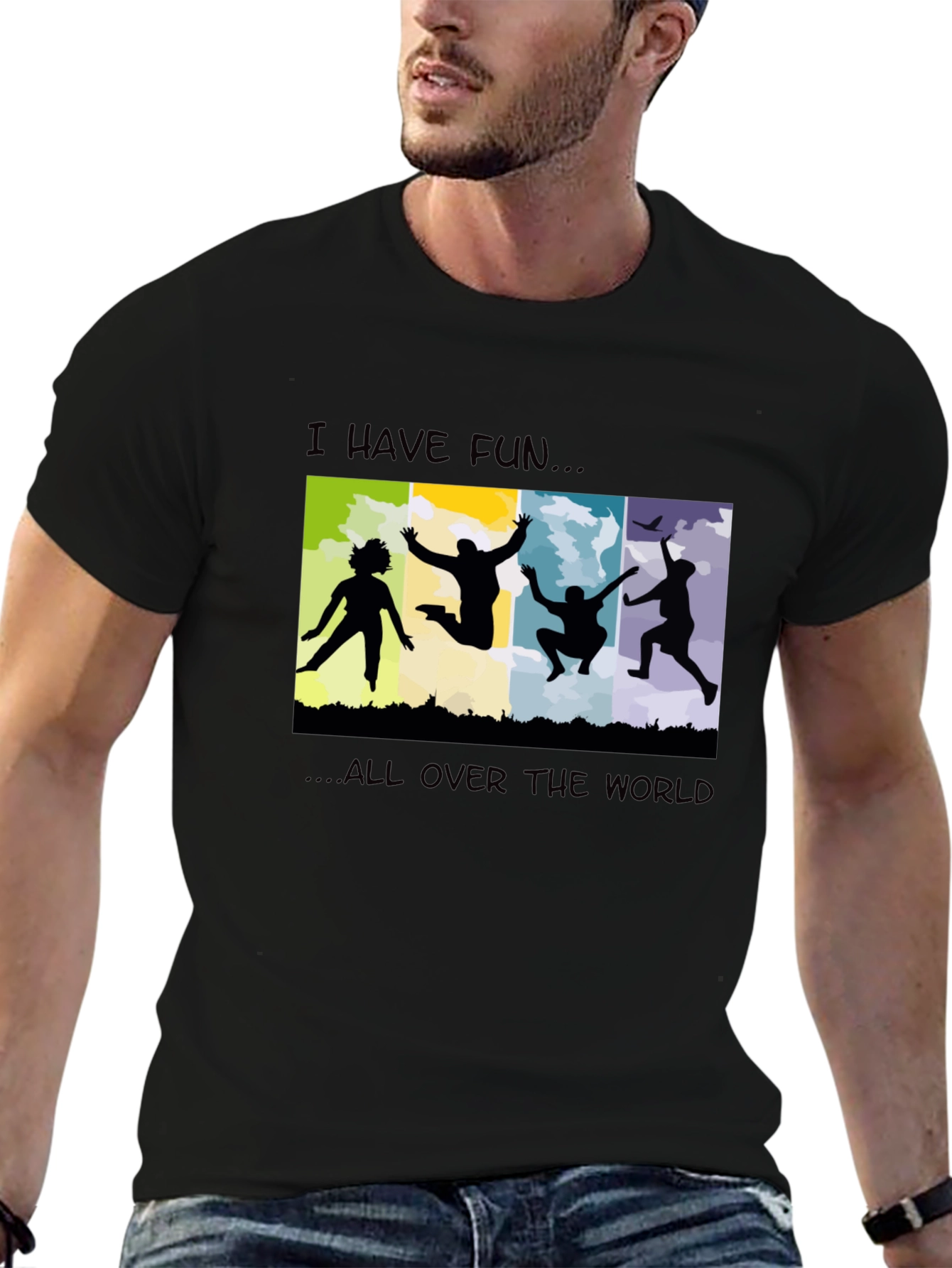 I Have Fun Black T-Shirt