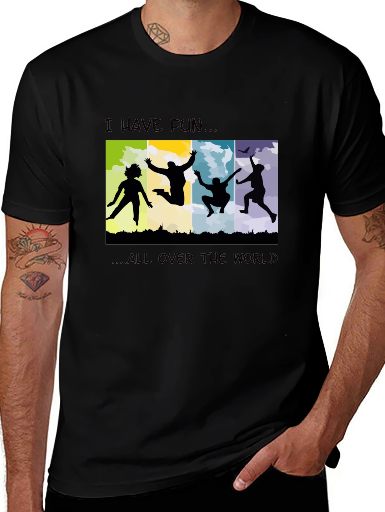 I Have Fun Black T-Shirt