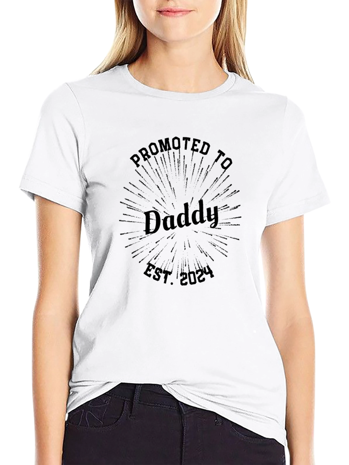 Promoted to Daddy Est. 2024 Graphic Tee