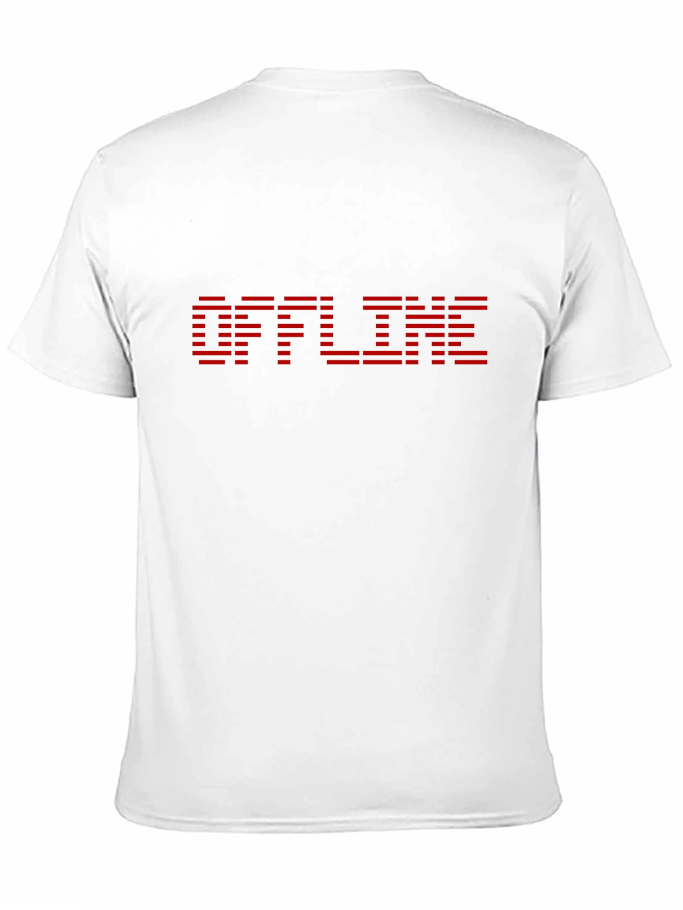 Offline Graphic Tee - Black Cotton Casual Shirt