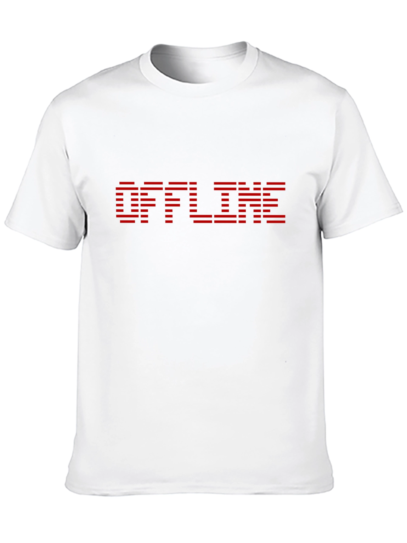 Offline Graphic Tee - Black Cotton Casual Shirt