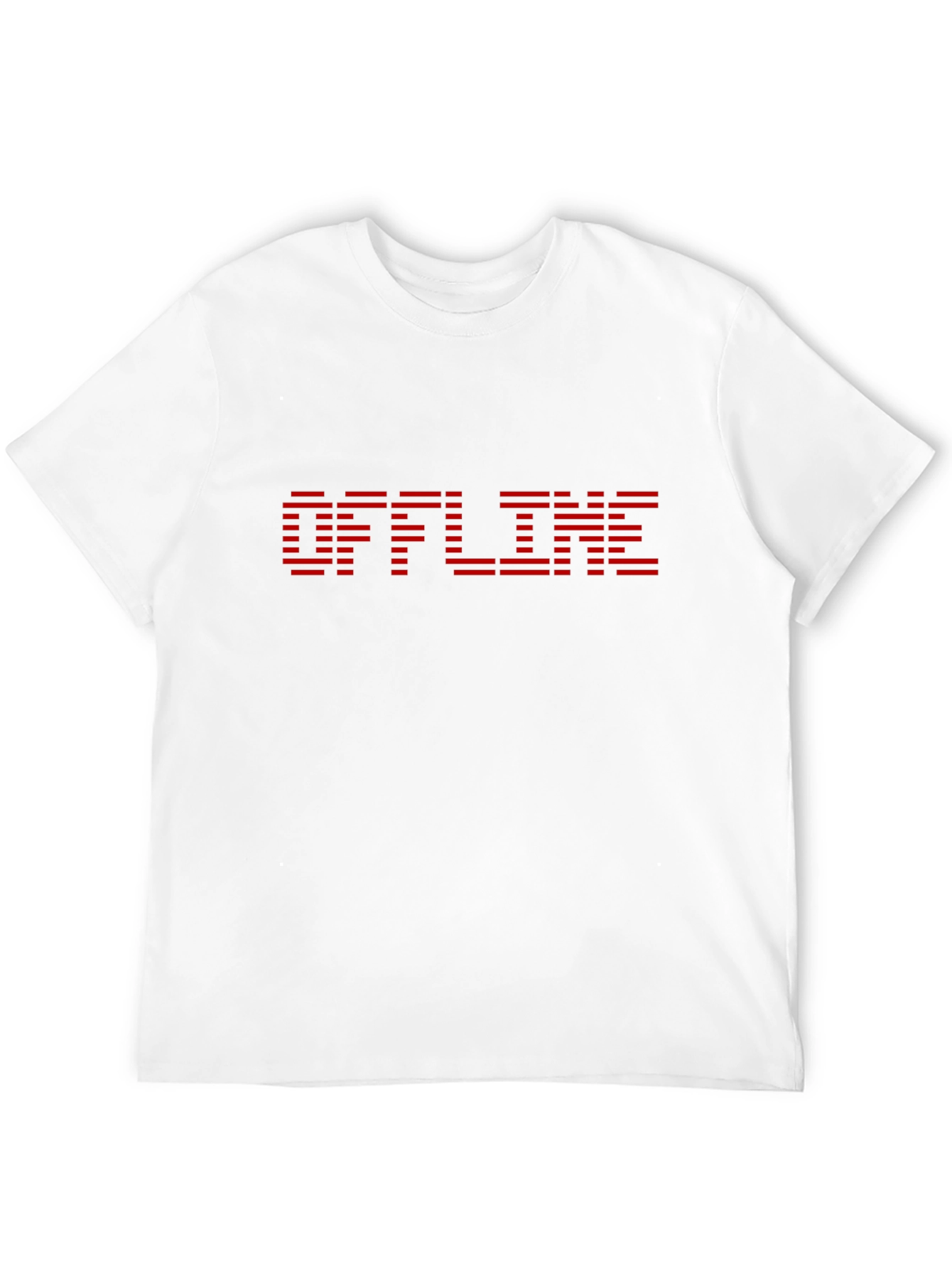 Offline Graphic Tee - Black Cotton Casual Shirt