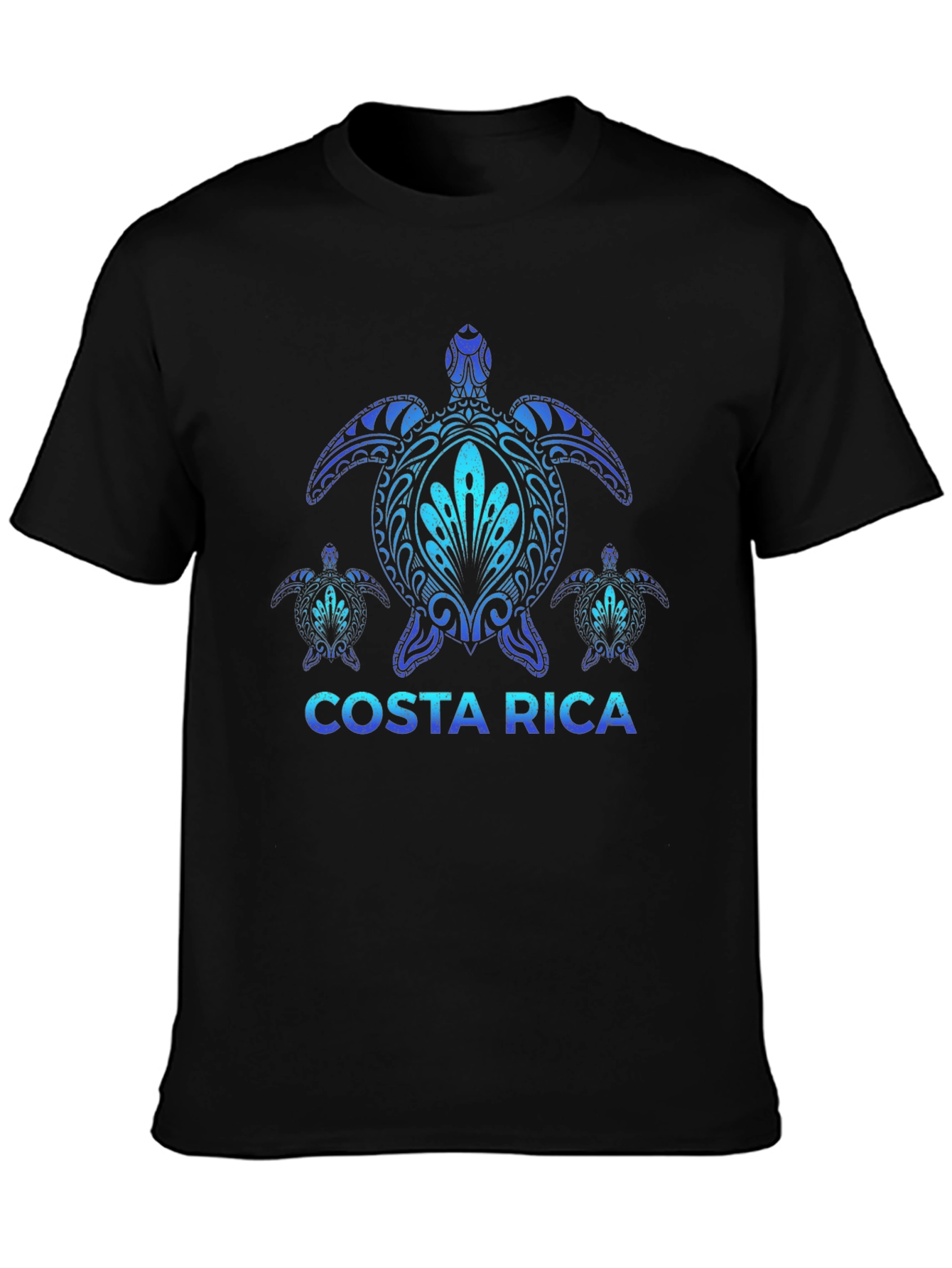 Costa Rica Turtle Tee - Black