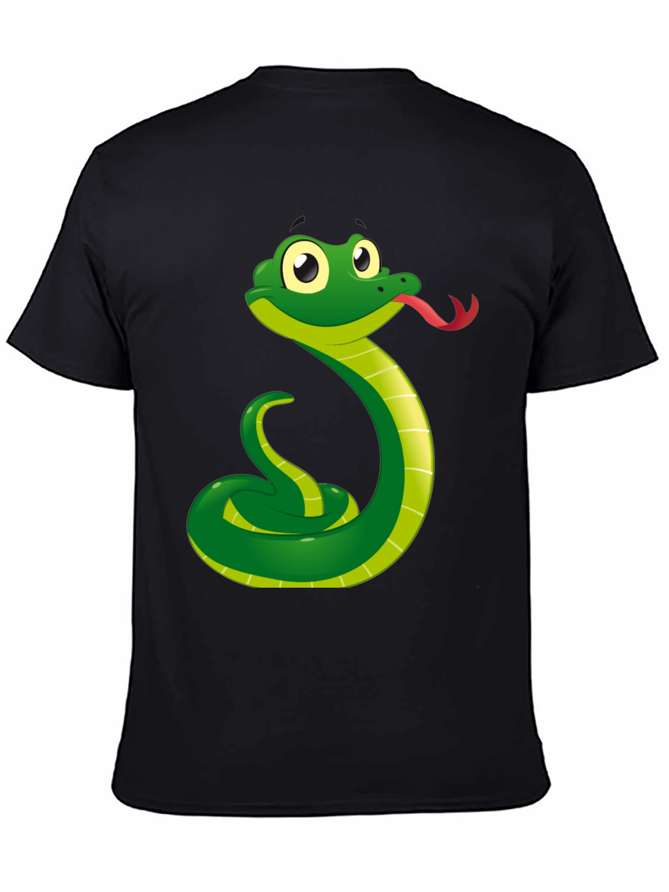 Funny Snake Cartoon Graphic T-Shirt