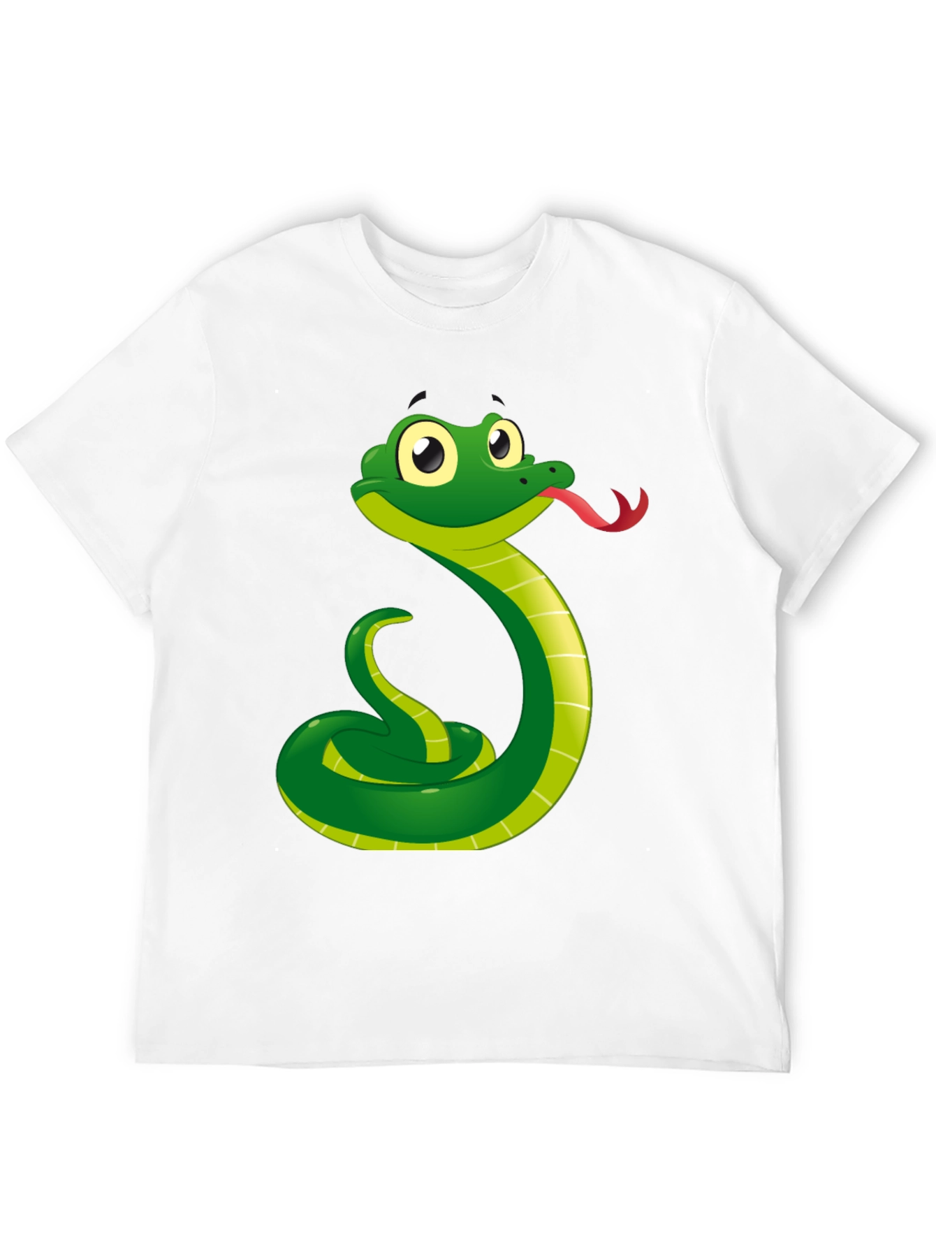 Funny Snake Cartoon Graphic T-Shirt