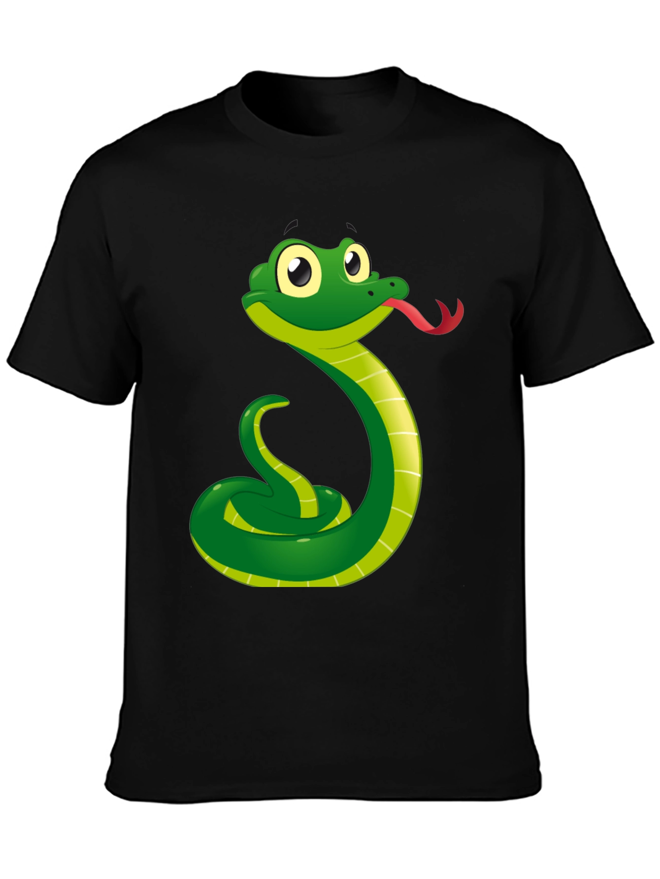 Funny Snake Cartoon Graphic T-Shirt