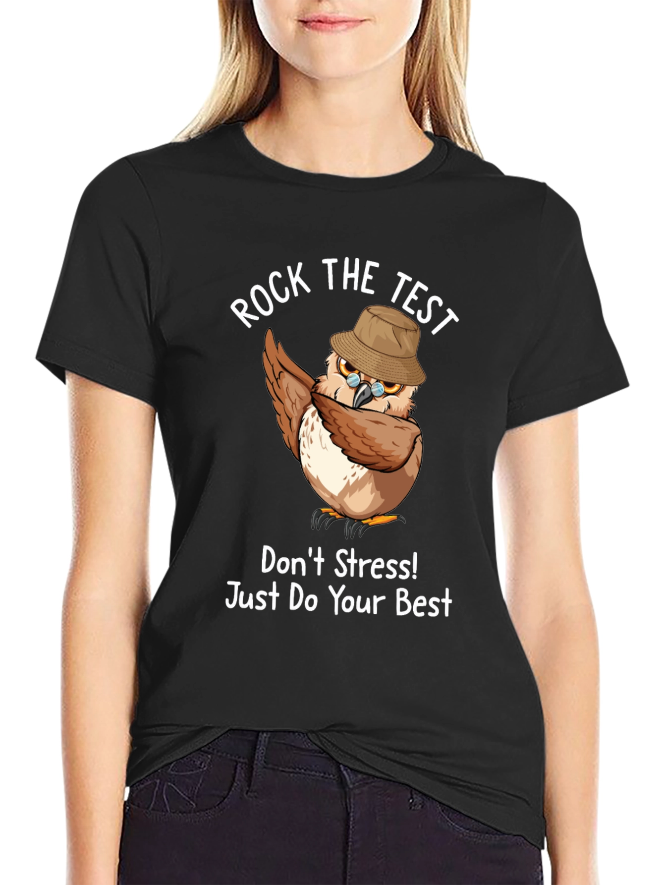 Rock The Test Owl T-Shirt