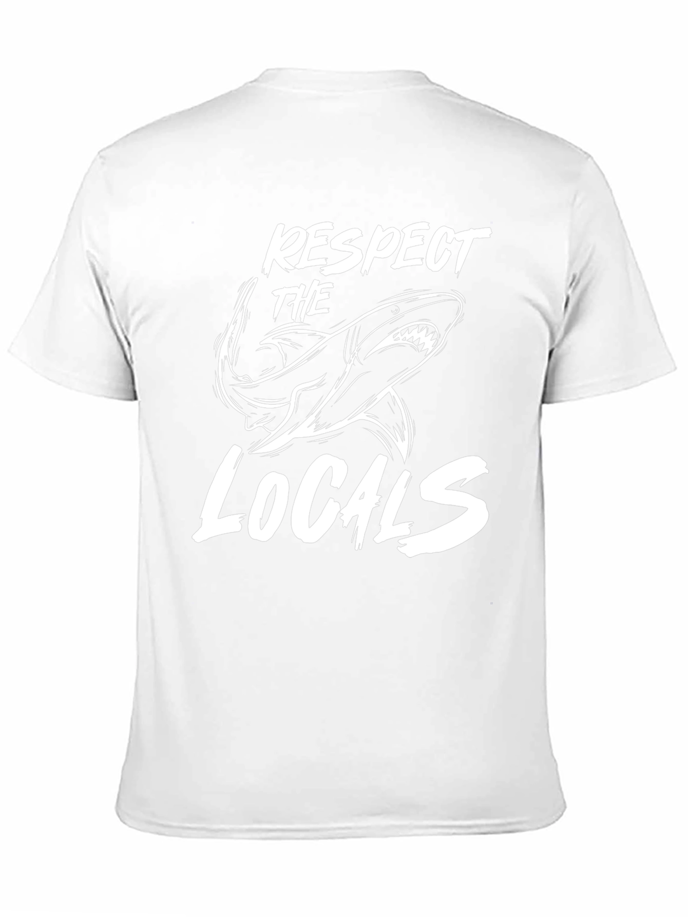 Respect the Locals Shark Graphic Tee - Black