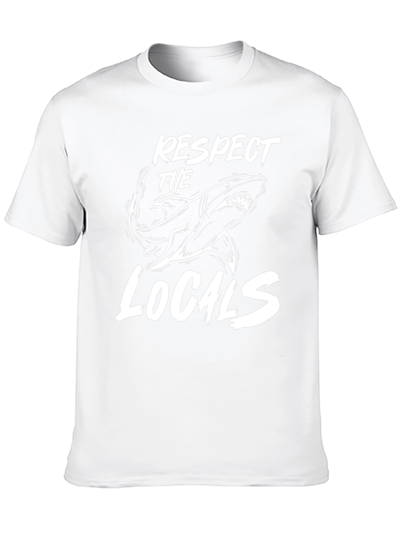 Respect the Locals Shark Graphic Tee - Black