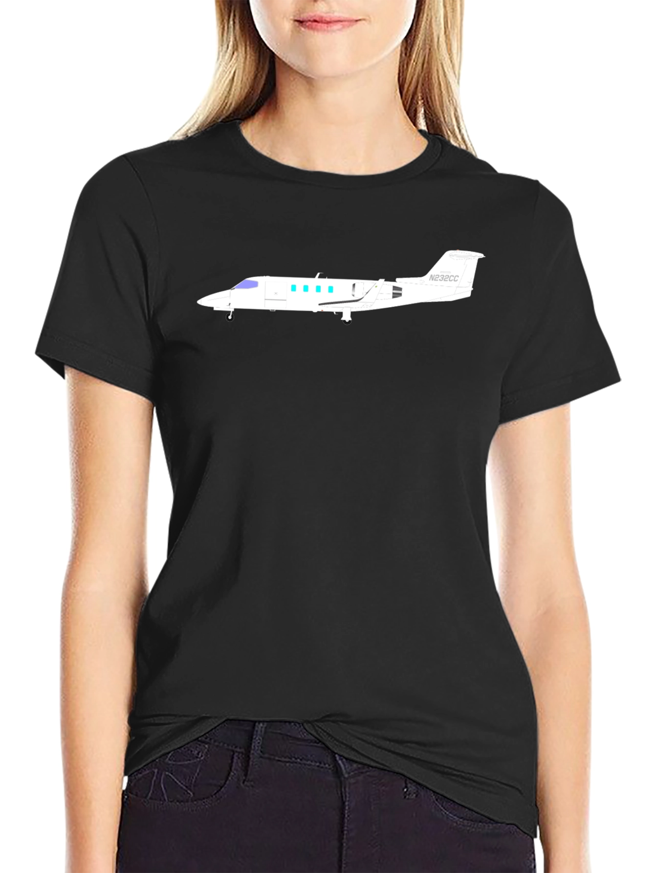 Jet Graphic T-Shirt - Sleek Aviation Design