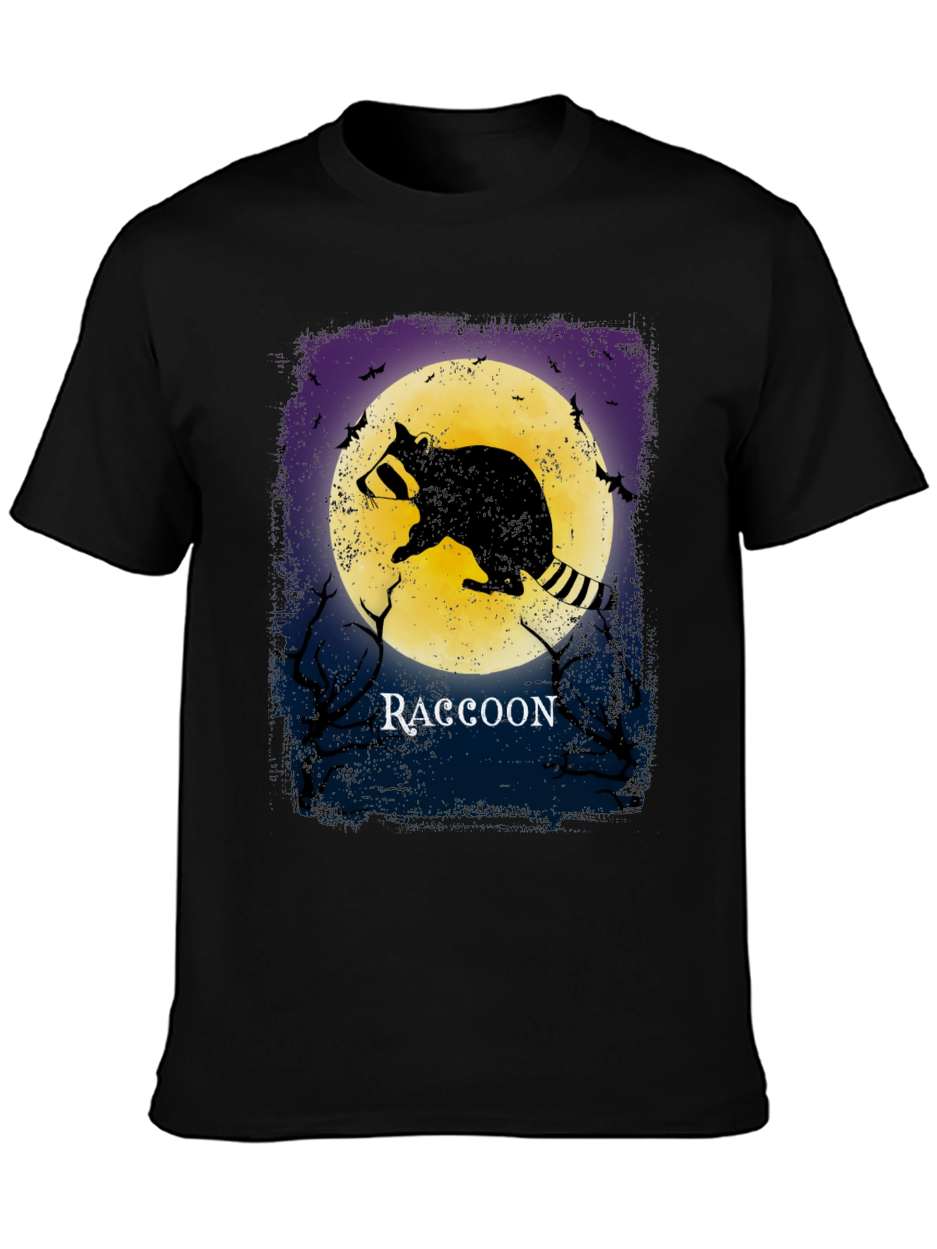 Raccoon Moon T-Shirt - Halloween Style