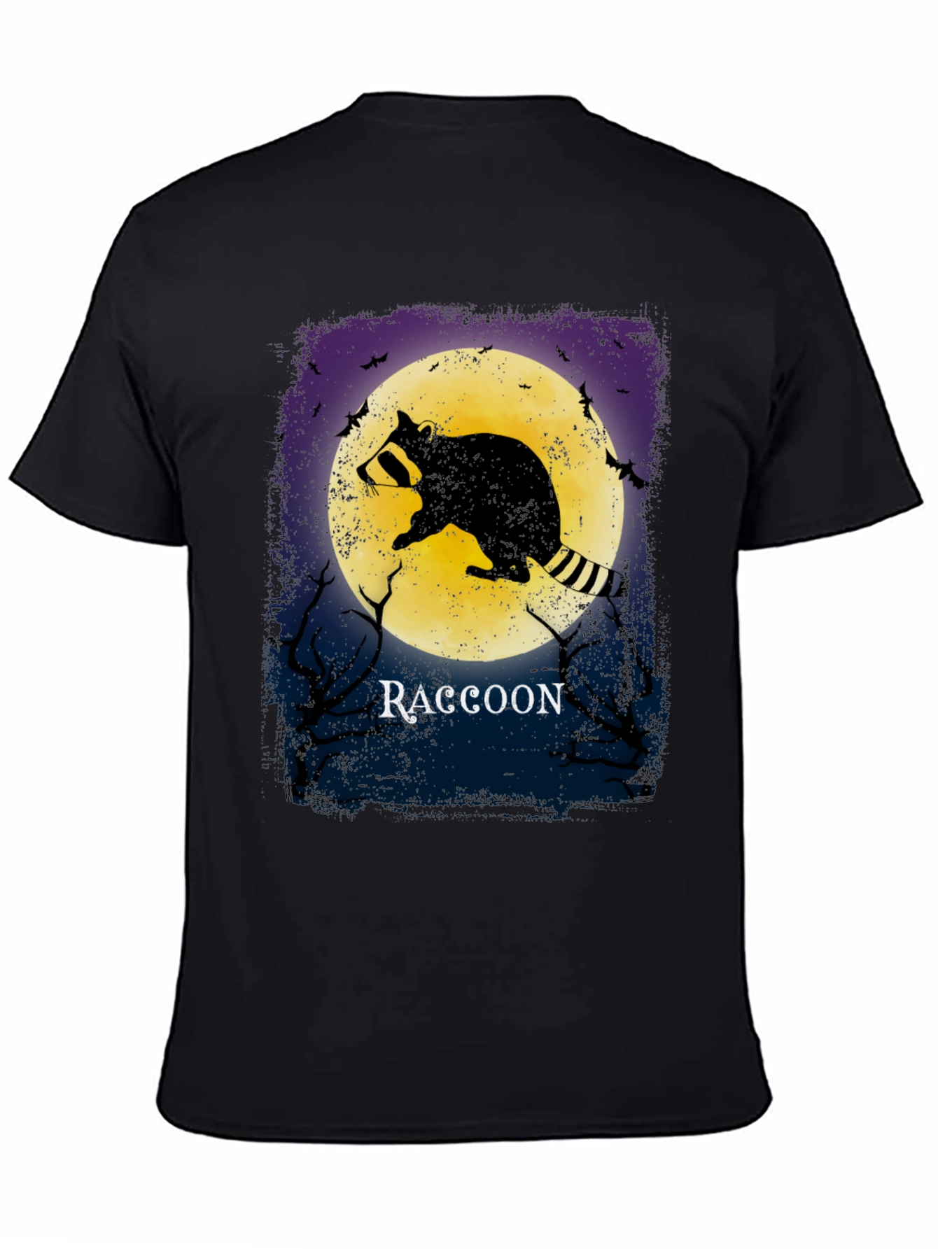 Raccoon Moon T-Shirt - Halloween Style