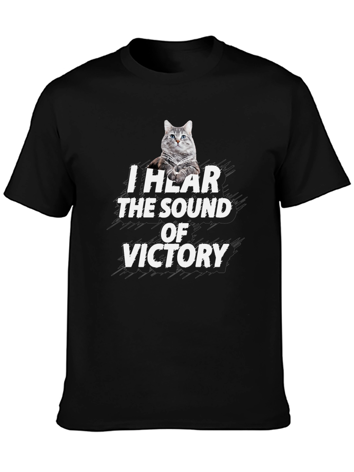 Victory Cat Graphic T-Shirt