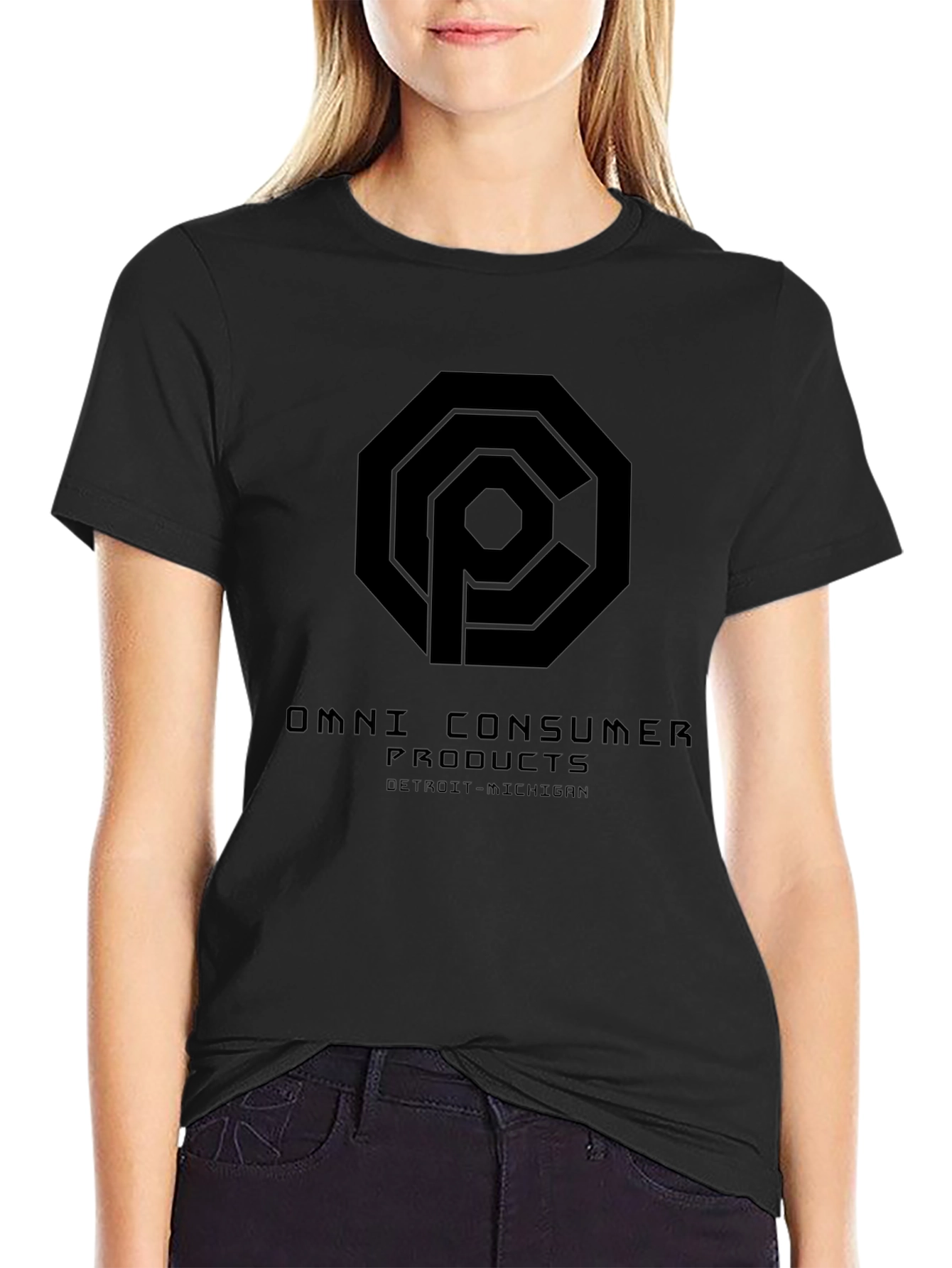 Omni Consumer Products Black T-Shirt