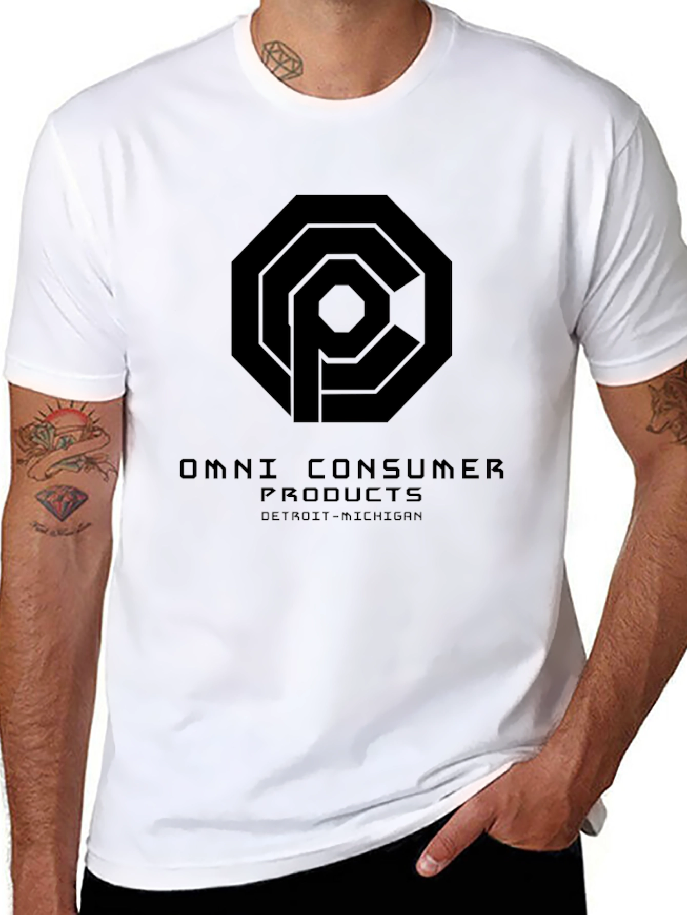 Omni Consumer Products Black T-Shirt