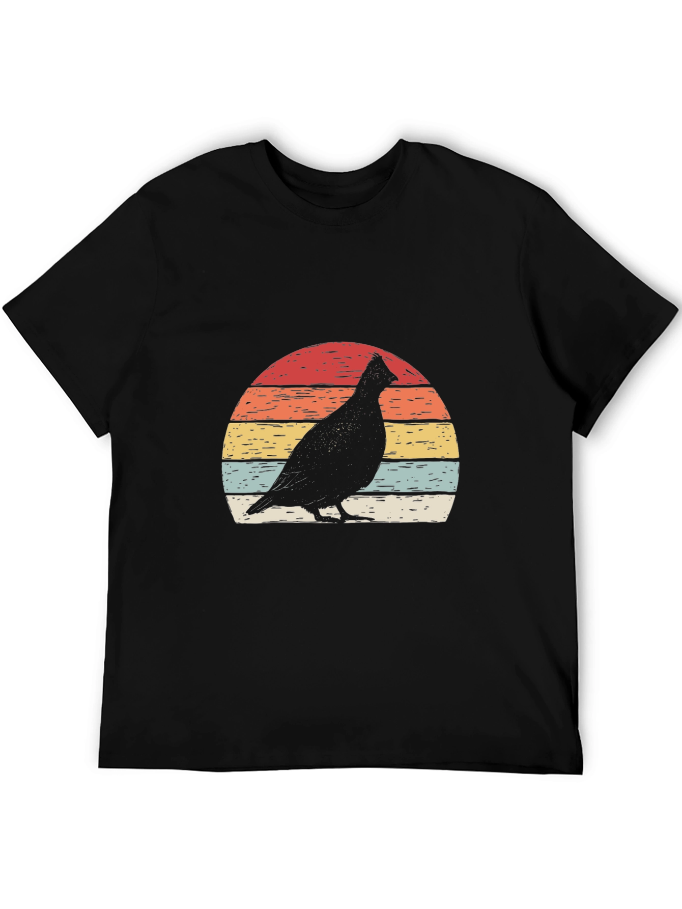 Retro Bird Silhouette Graphic Tee