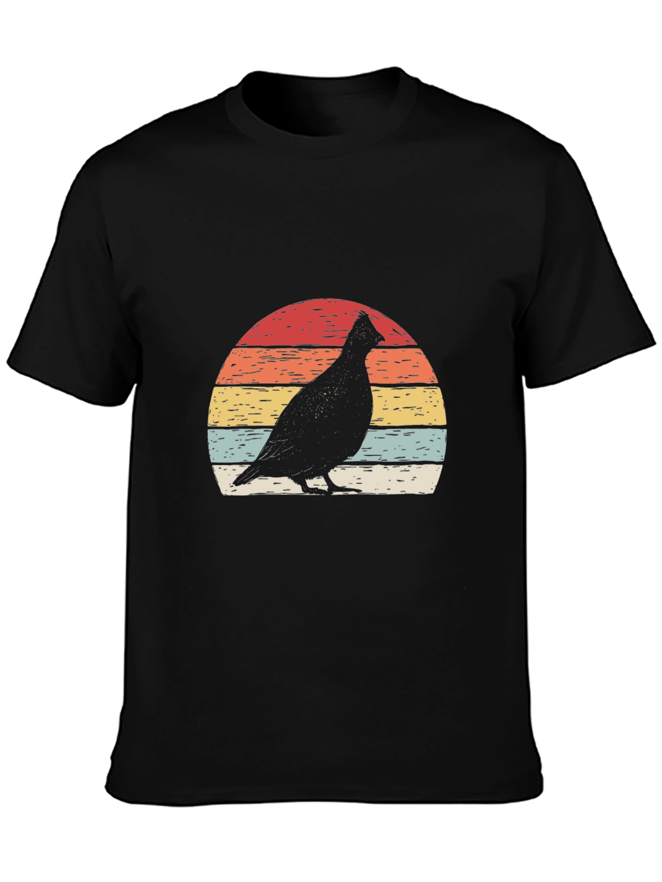 Retro Bird Silhouette Graphic Tee