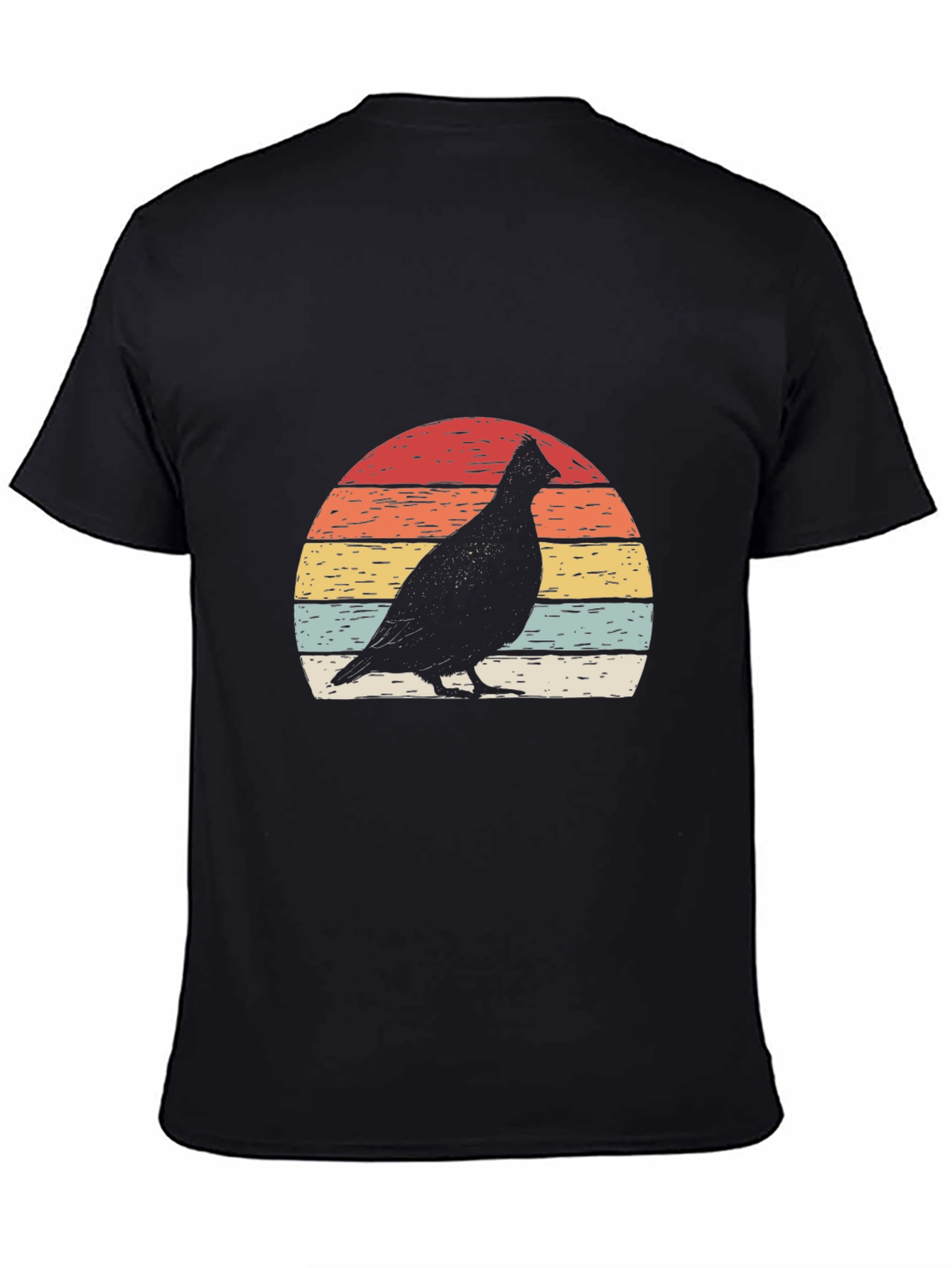 Retro Bird Silhouette Graphic Tee