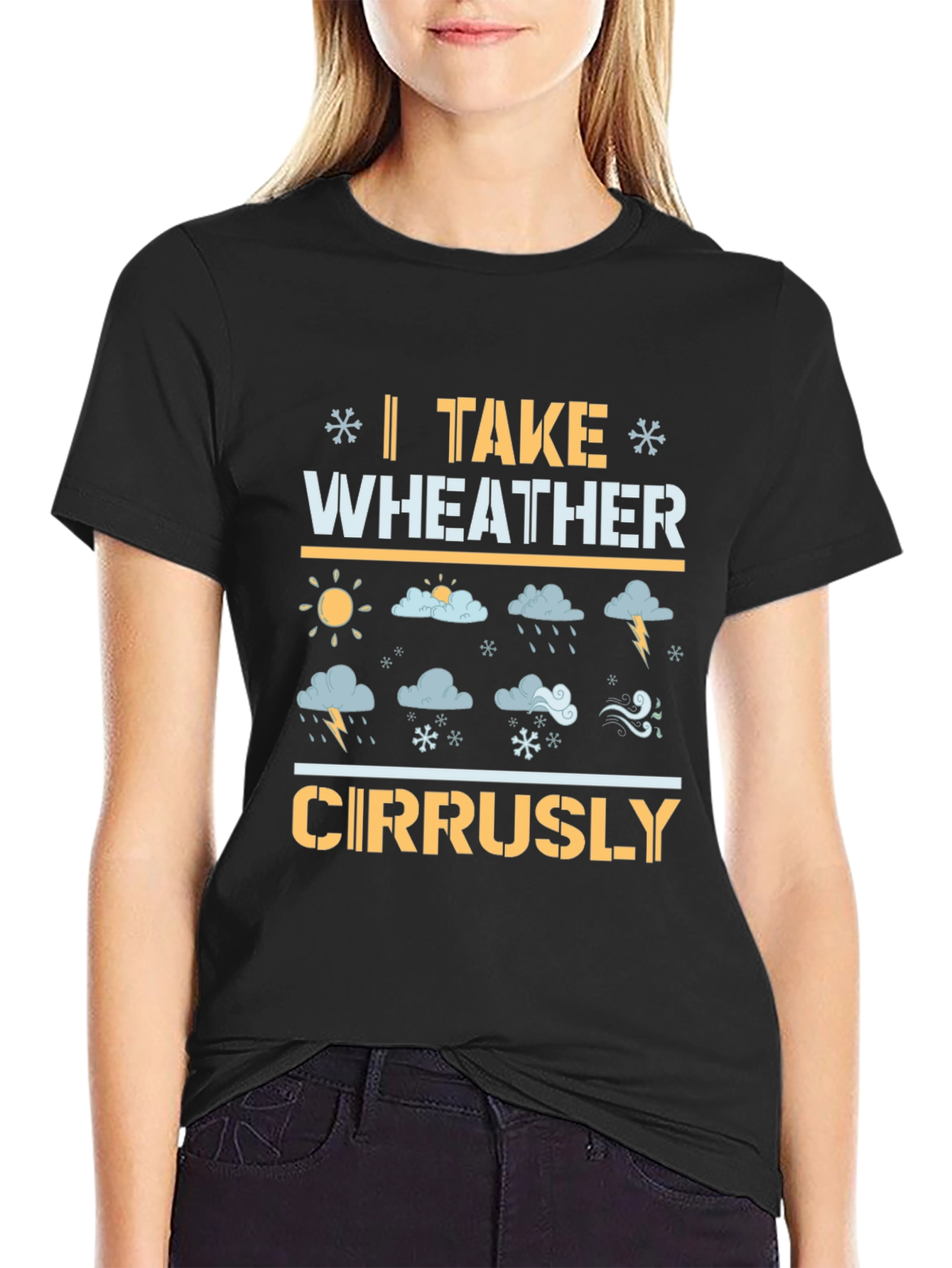 Funny Weather Humor Graphic T-Shirt
