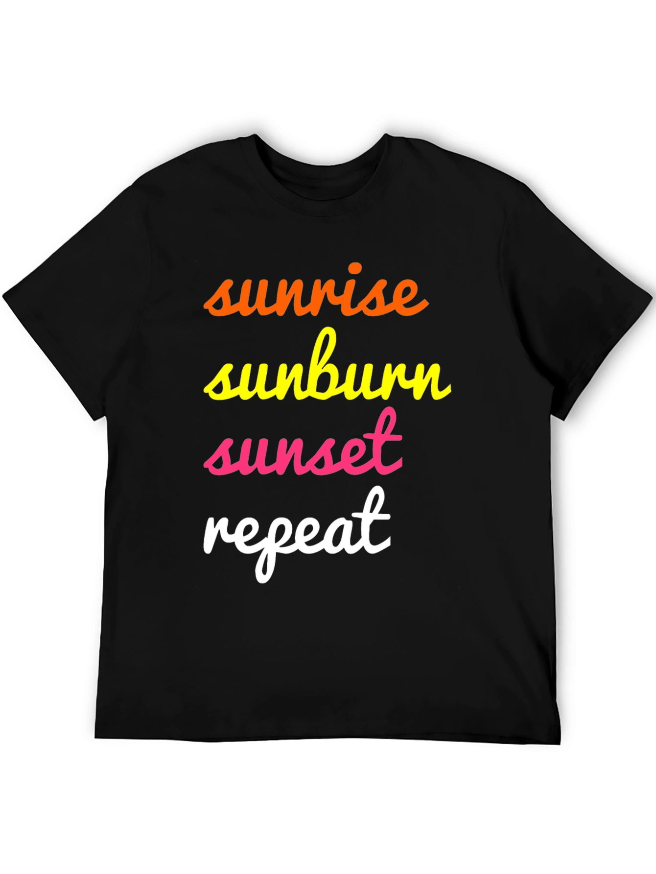 Sunrise Sunburn Sunset Repeat Graphic Tee
