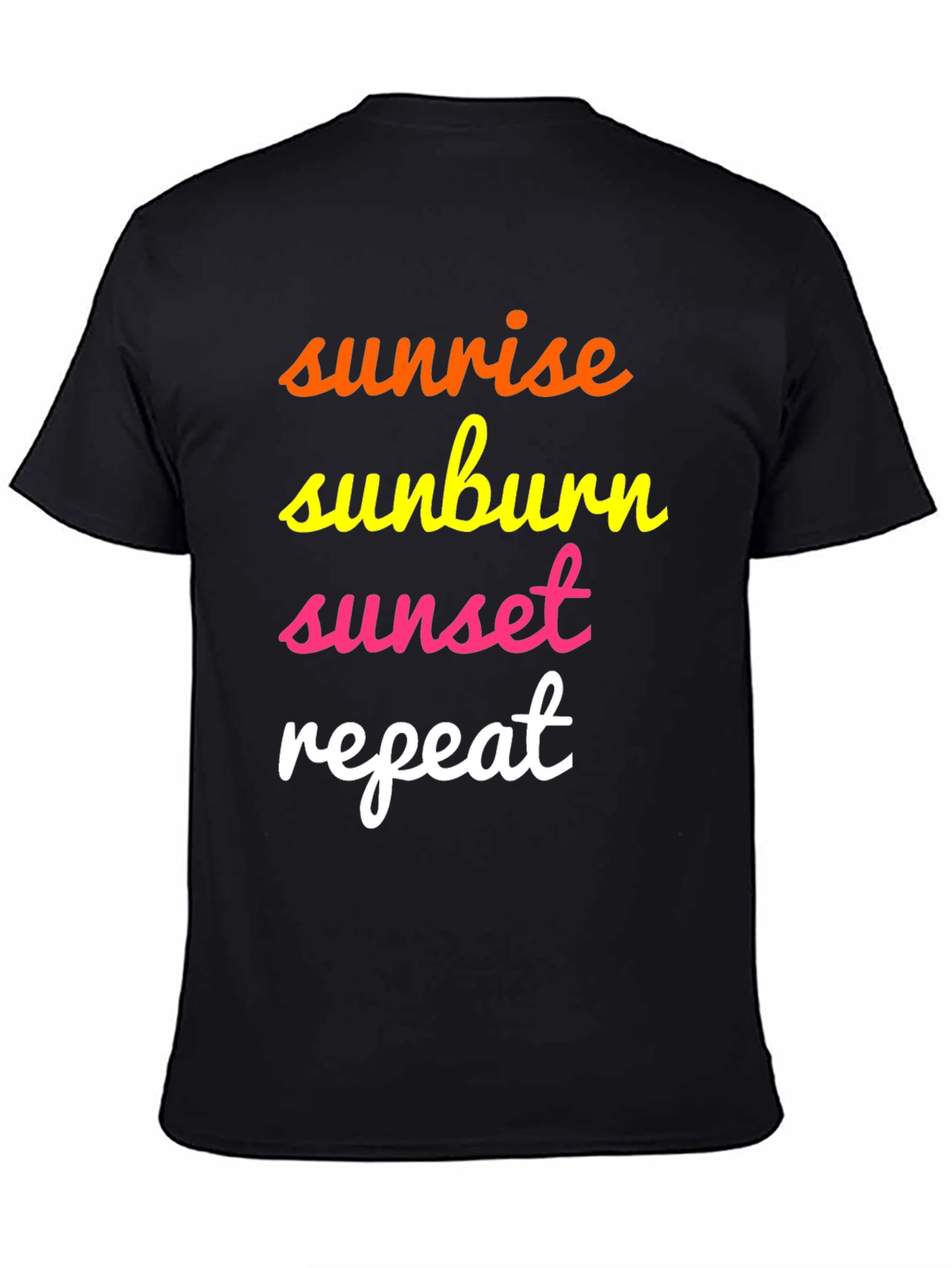 Sunrise Sunburn Sunset Repeat Graphic Tee