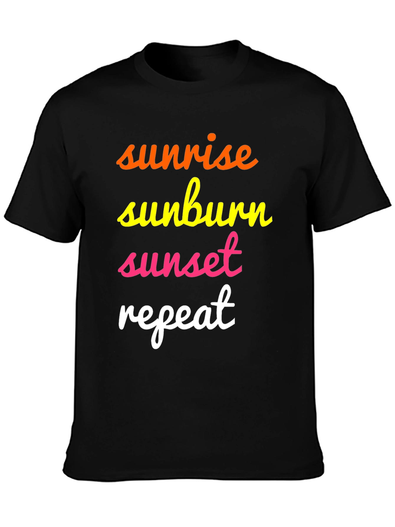 Sunrise Sunburn Sunset Repeat Graphic Tee