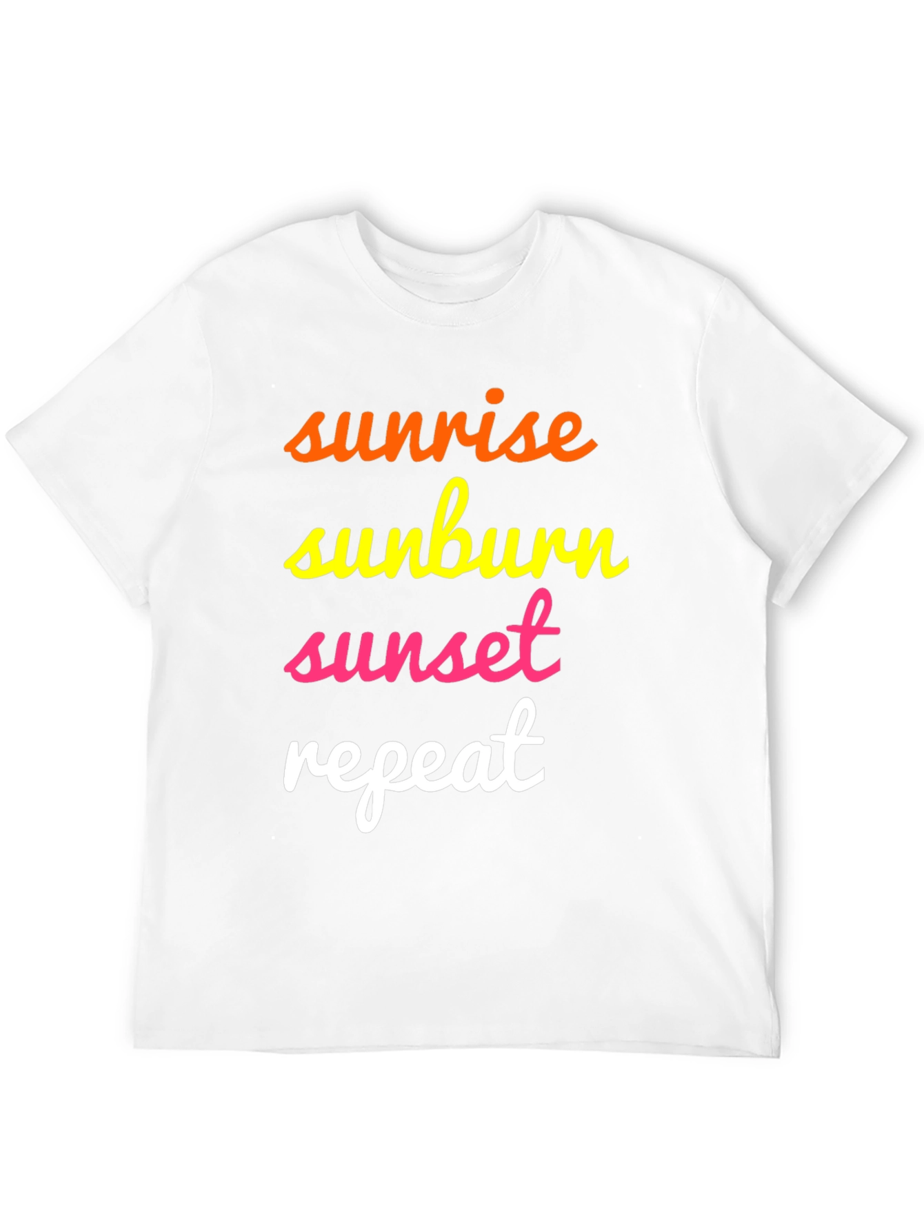 Sunrise Sunburn Sunset Repeat Graphic Tee