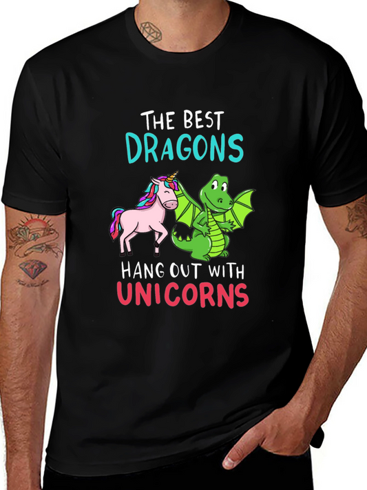 The Best Dragons Hang Out With Unicorns T-Shirt