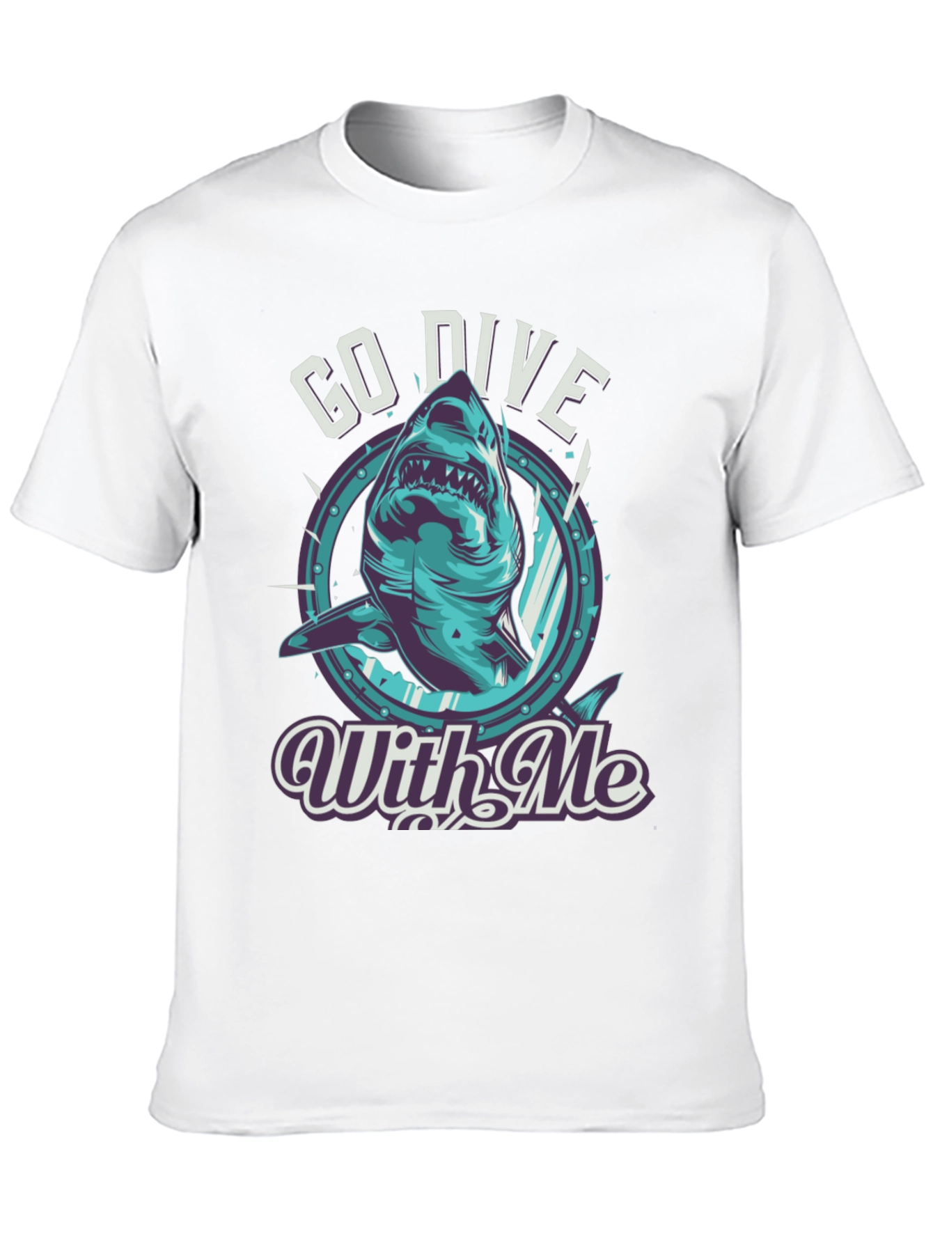 Go Dive With Me Shark T-Shirt