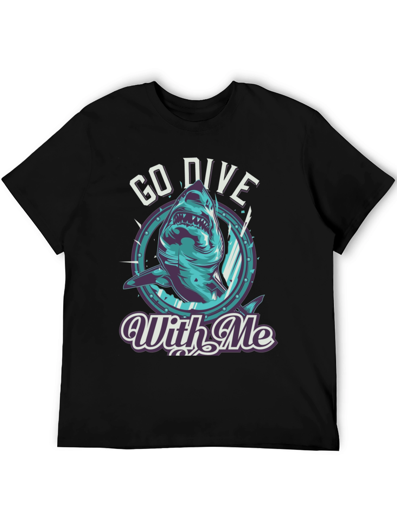 Go Dive With Me Shark T-Shirt