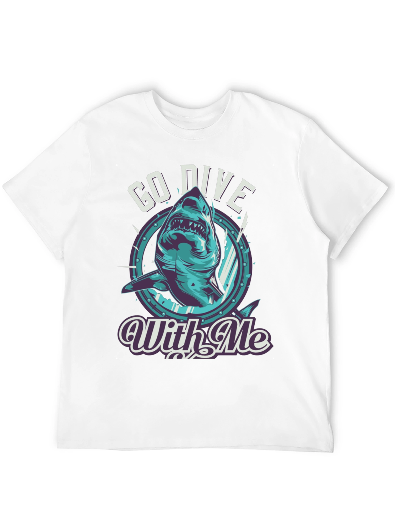 Go Dive With Me Shark T-Shirt
