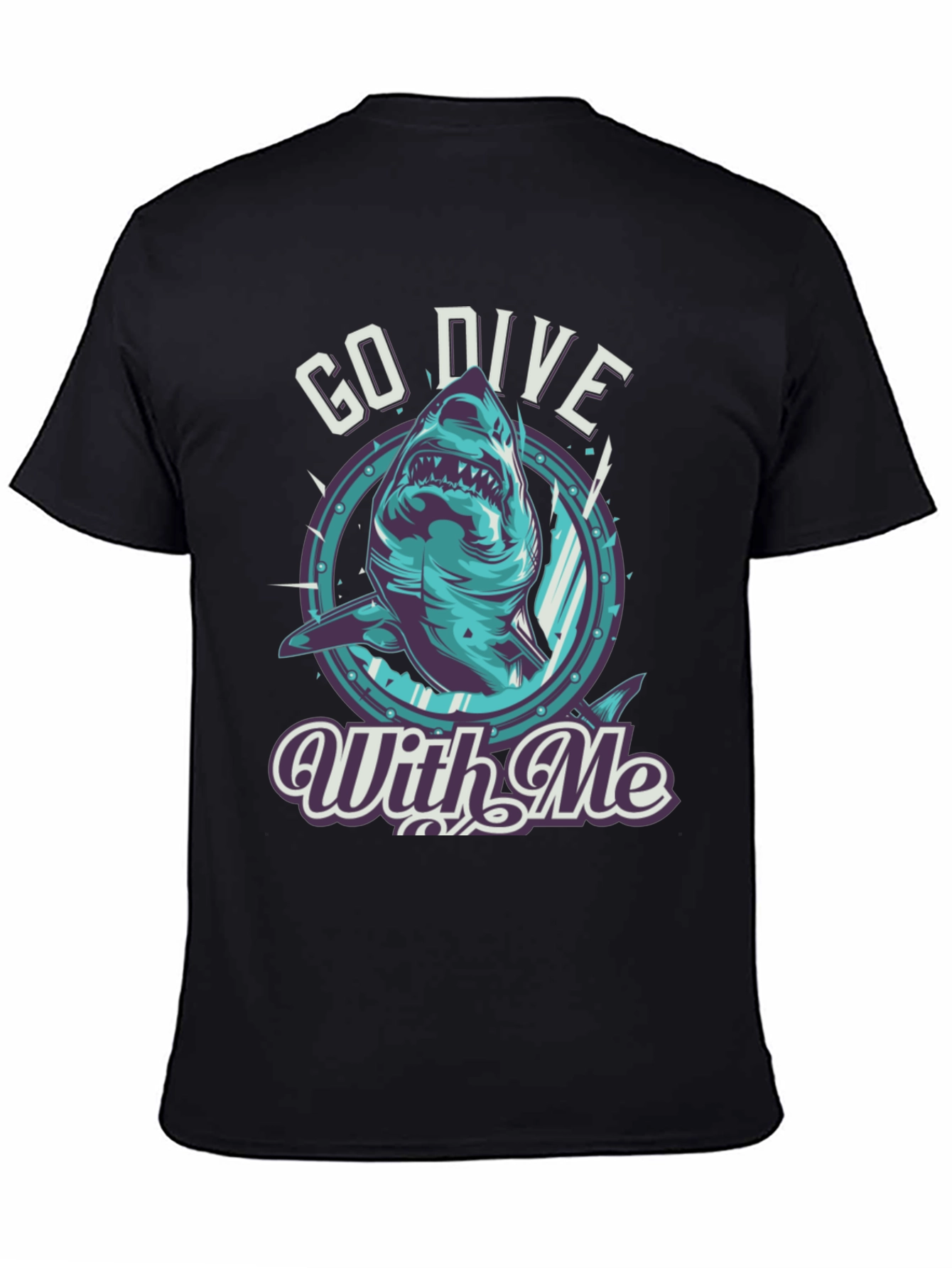 Go Dive With Me Shark T-Shirt