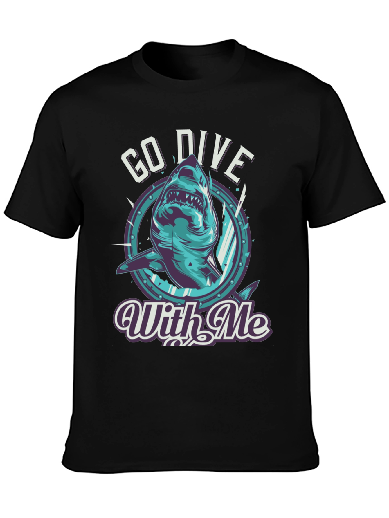 Go Dive With Me Shark T-Shirt