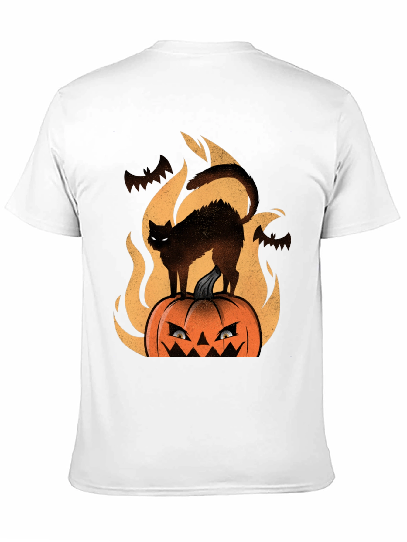 Halloween Cat Pumpkin T-Shirt
